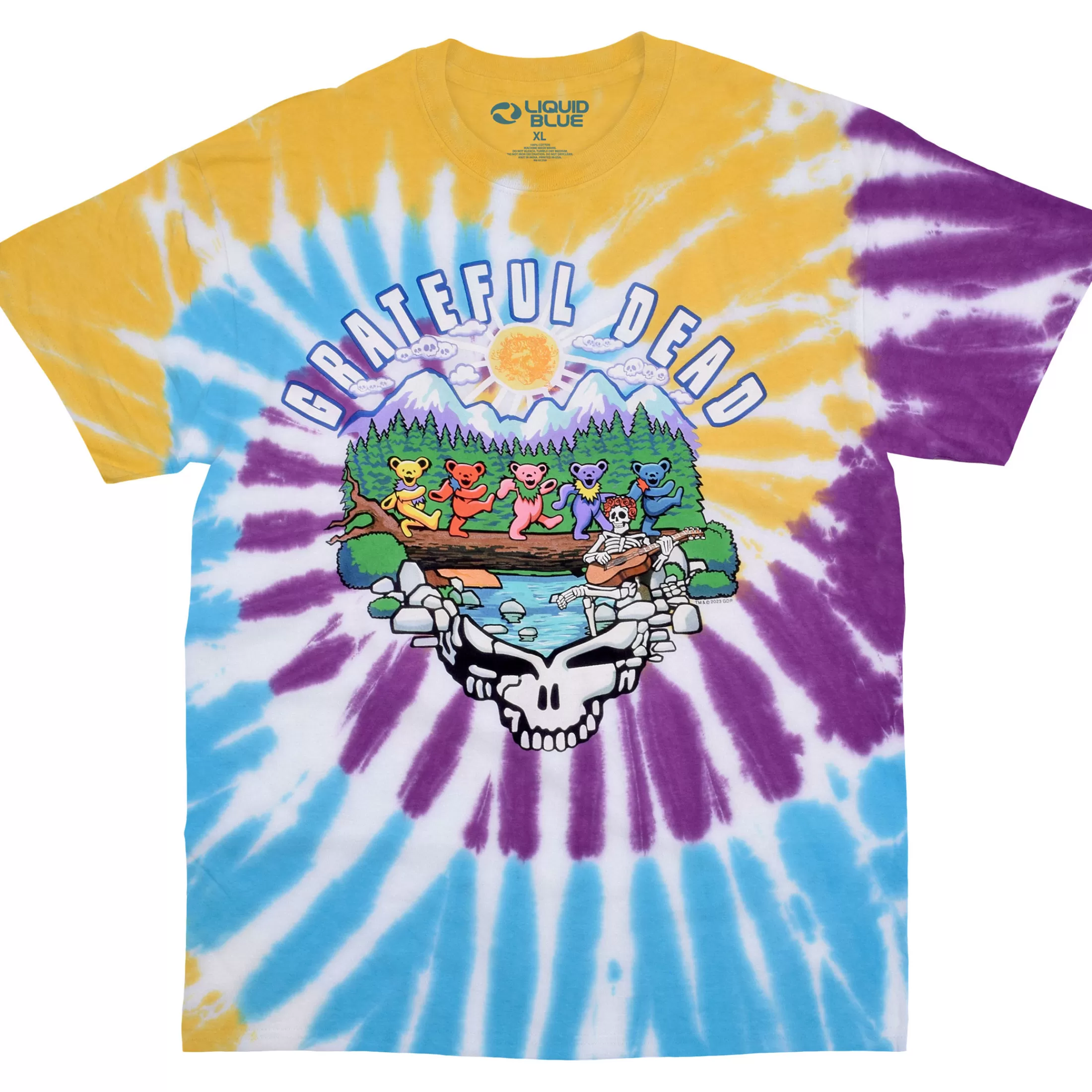 T-Shirt | Grateful Dead<Liquid Blue Trail Walk Tie-Dye T-Shirt