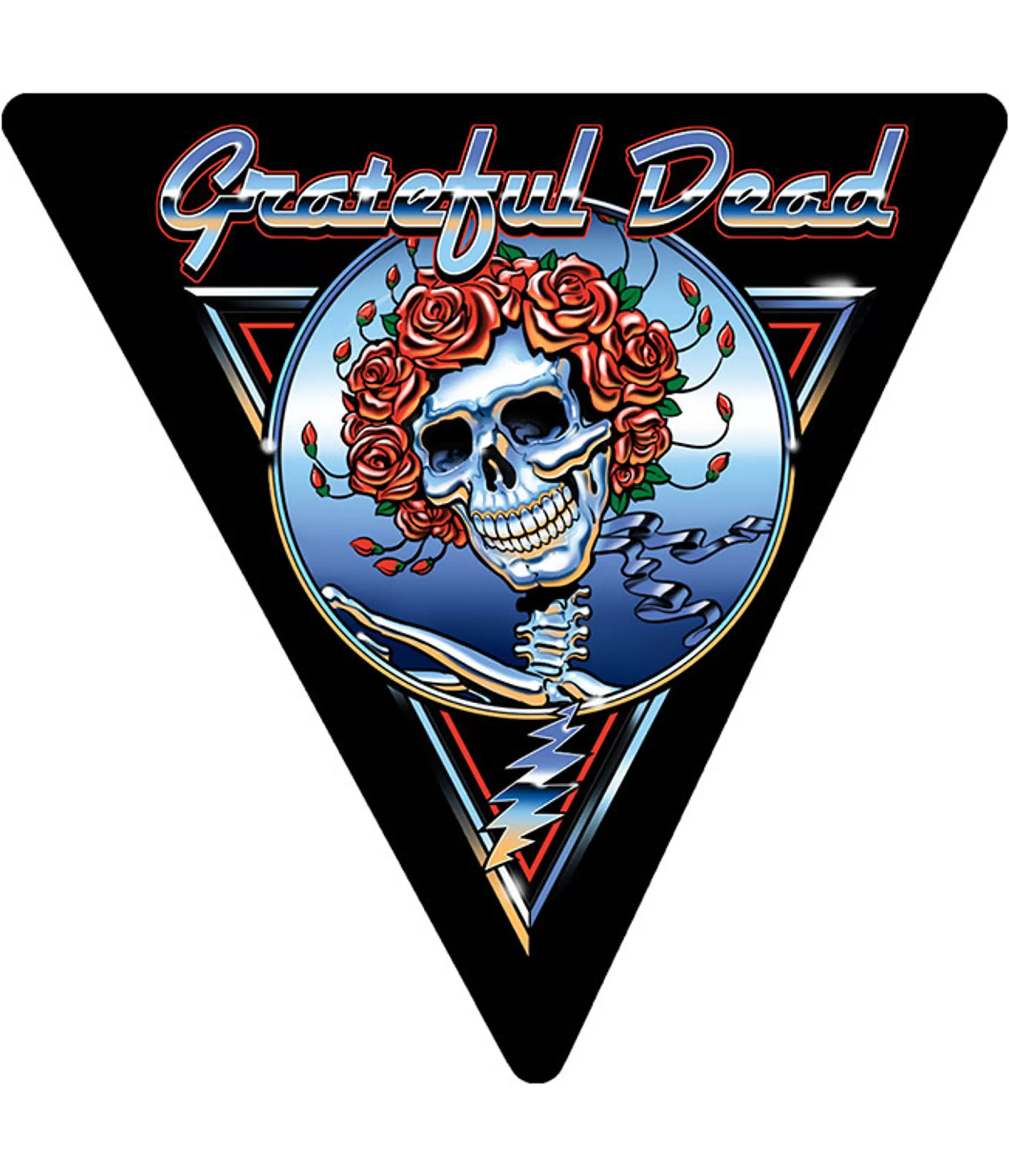 Grateful Dead | Classic<Liquid Blue Triangle Blue Bertha Chrome Sticker