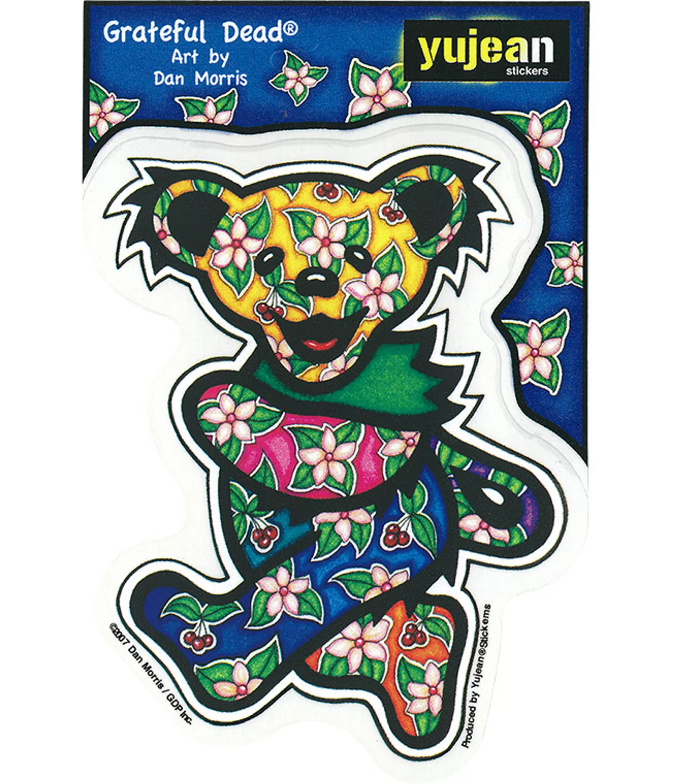 Grateful Dead<Liquid Blue Tropical Bear Sticker