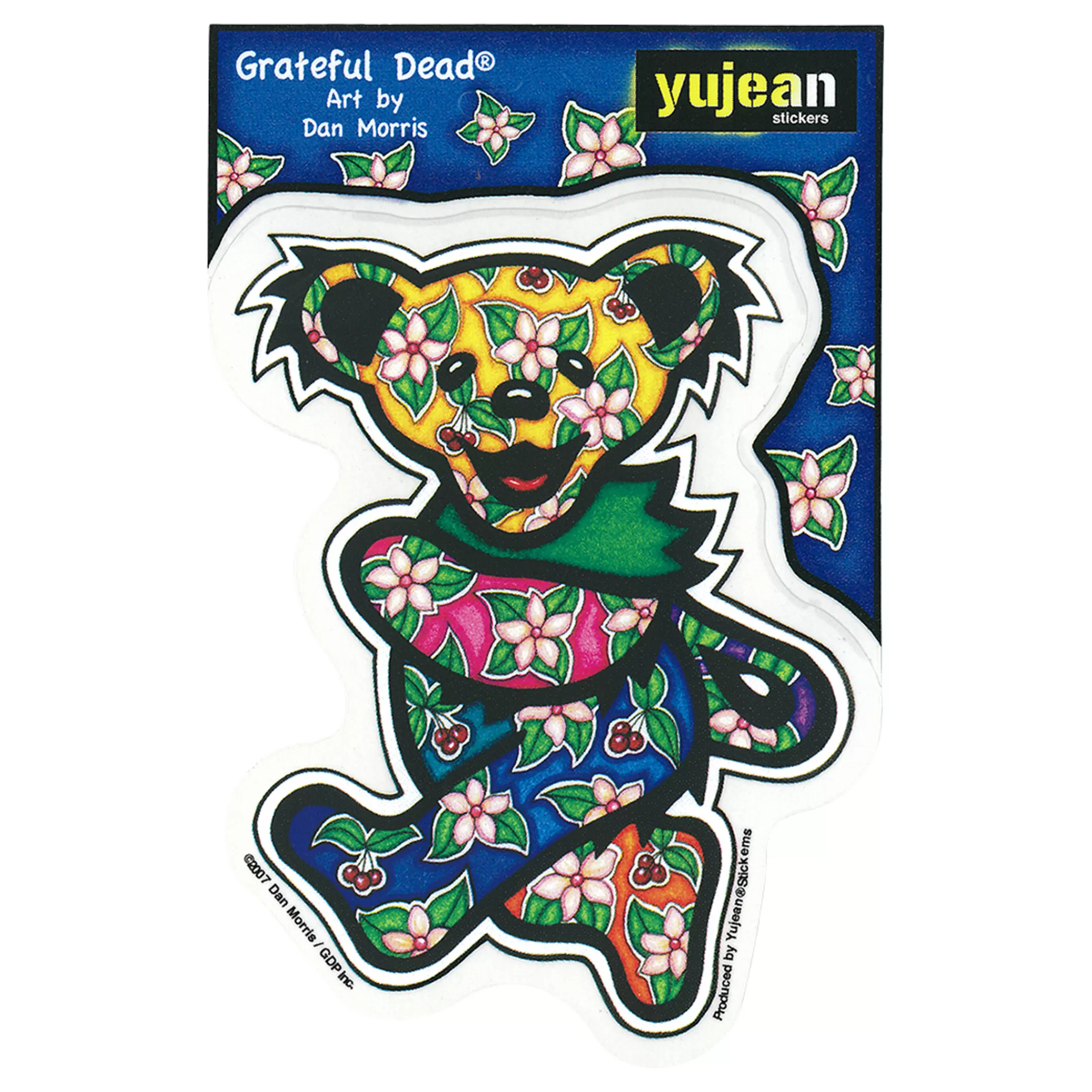 Grateful Dead<Liquid Blue Tropical Bear Sticker