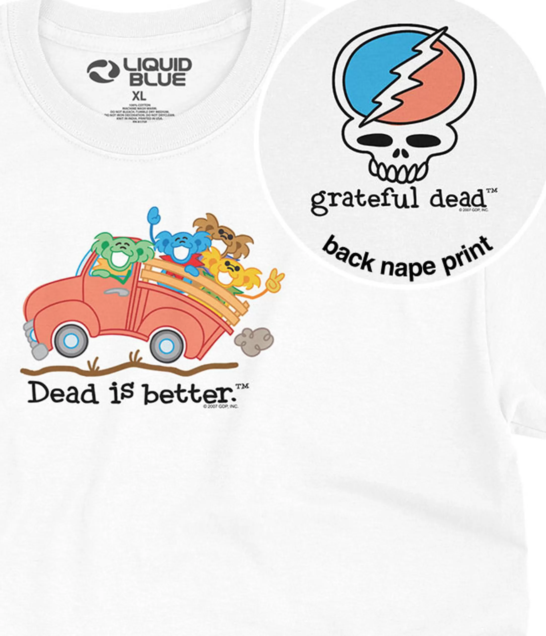 T-Shirt | Grateful Dead<Liquid Blue Truck Dead Is Better T-Shirt