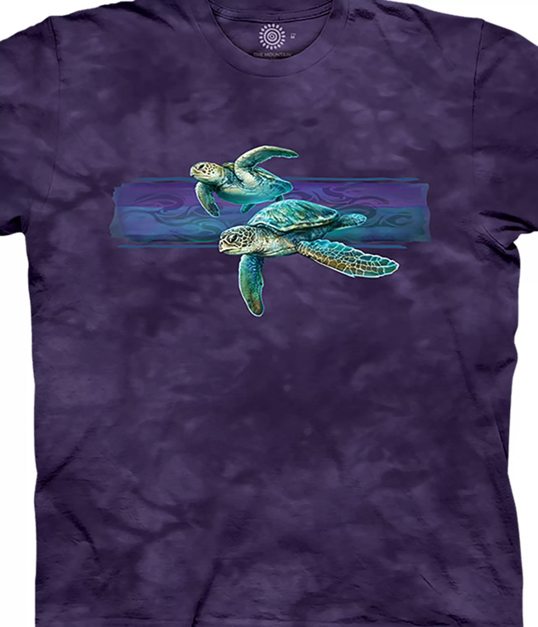 T-Shirt | Aquatic<Liquid Blue Turtle Harmony Band Classic Cotton T-Shirt