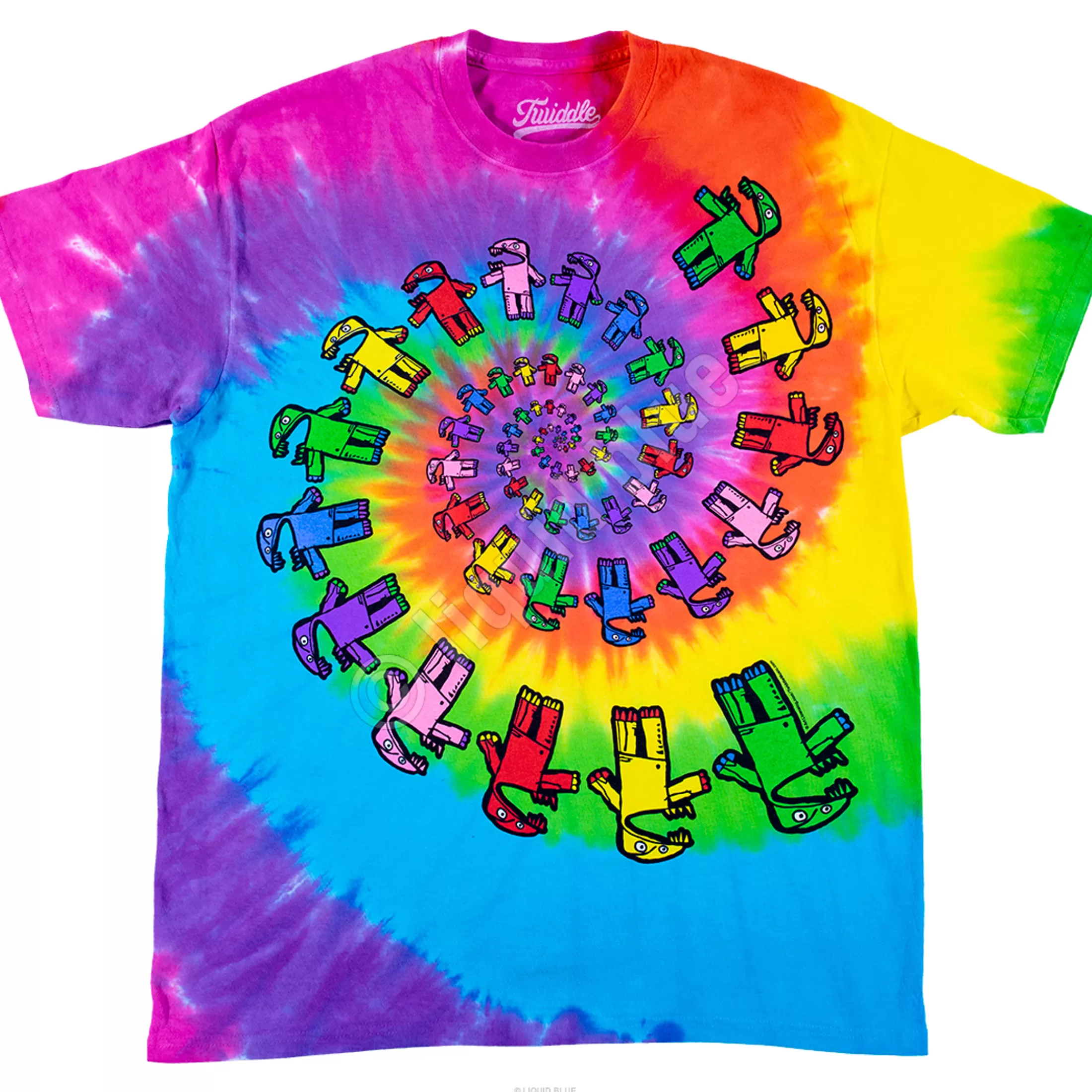 T-Shirt | Twiddle<Liquid Blue Twiddle Spiral Tie-Dye T-Shirt