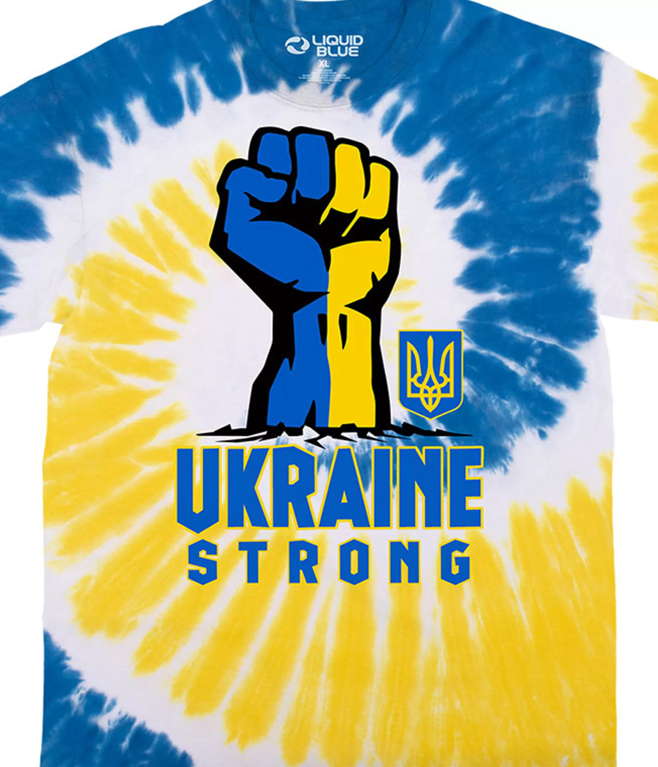 T-Shirt | Ukraine<Liquid Blue Ukraine Strong Tie-Dye T-Shirt