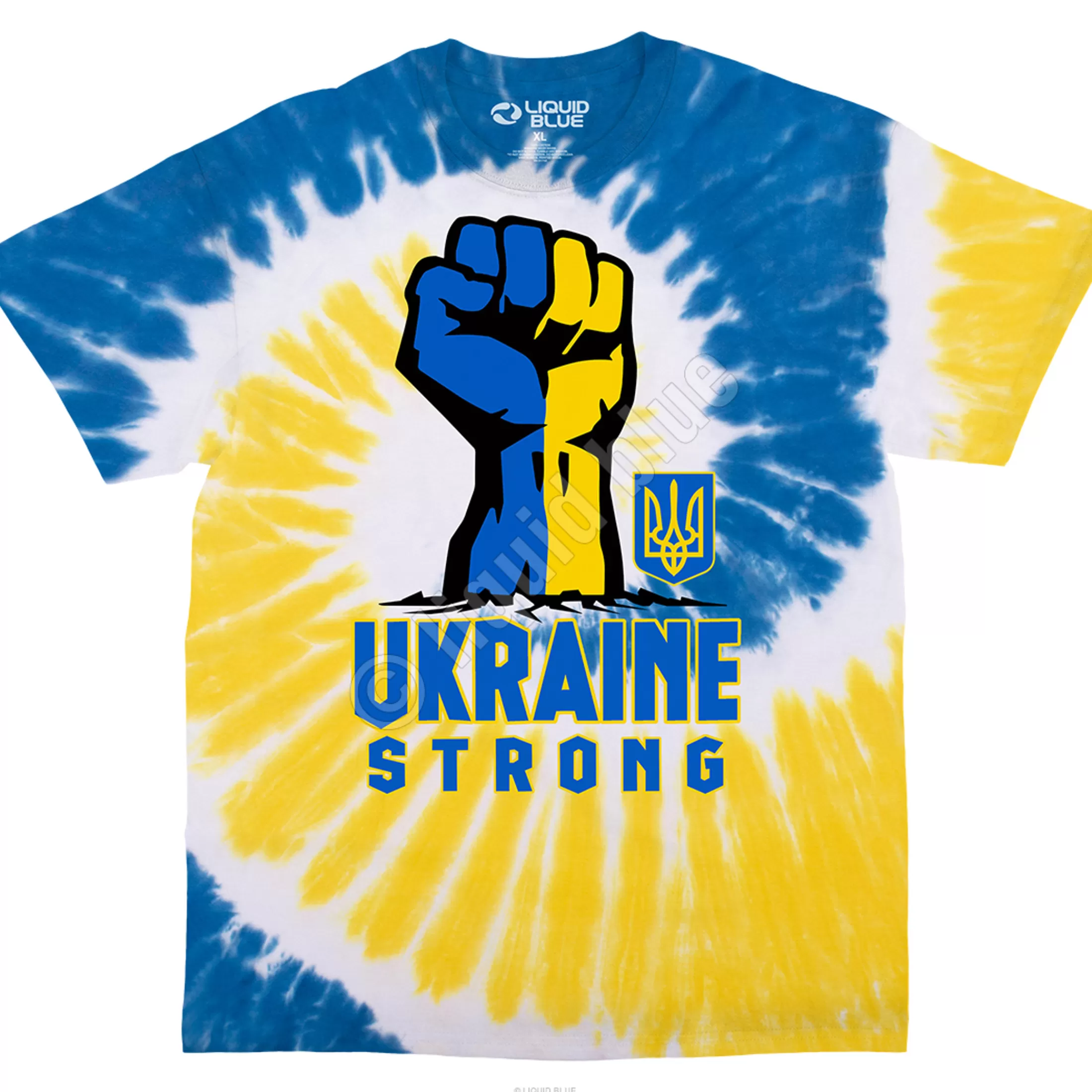 T-Shirt | Ukraine<Liquid Blue Ukraine Strong Tie-Dye T-Shirt