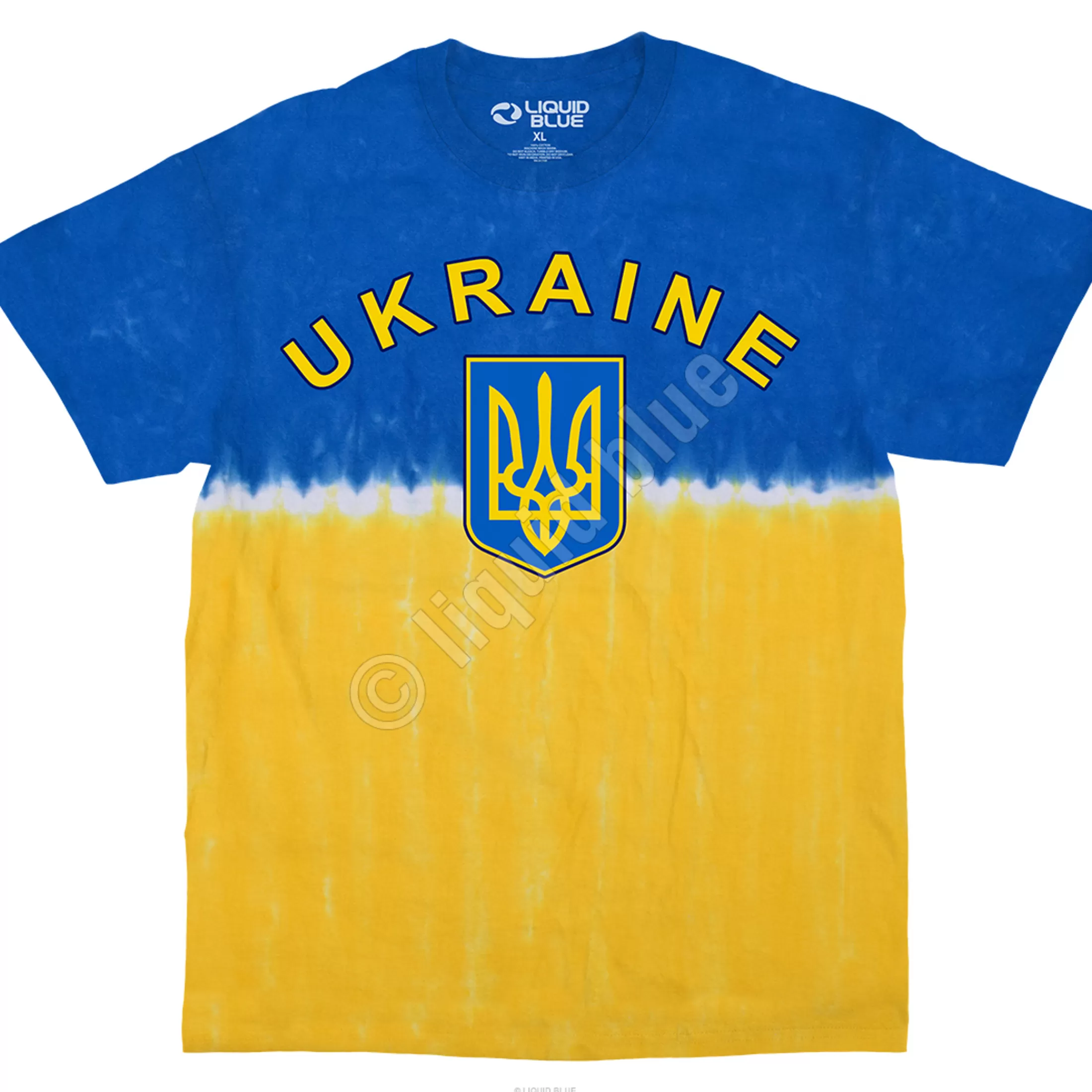 T-Shirt | Ukraine<Liquid Blue Ukraine Tie-Dye T-Shirt