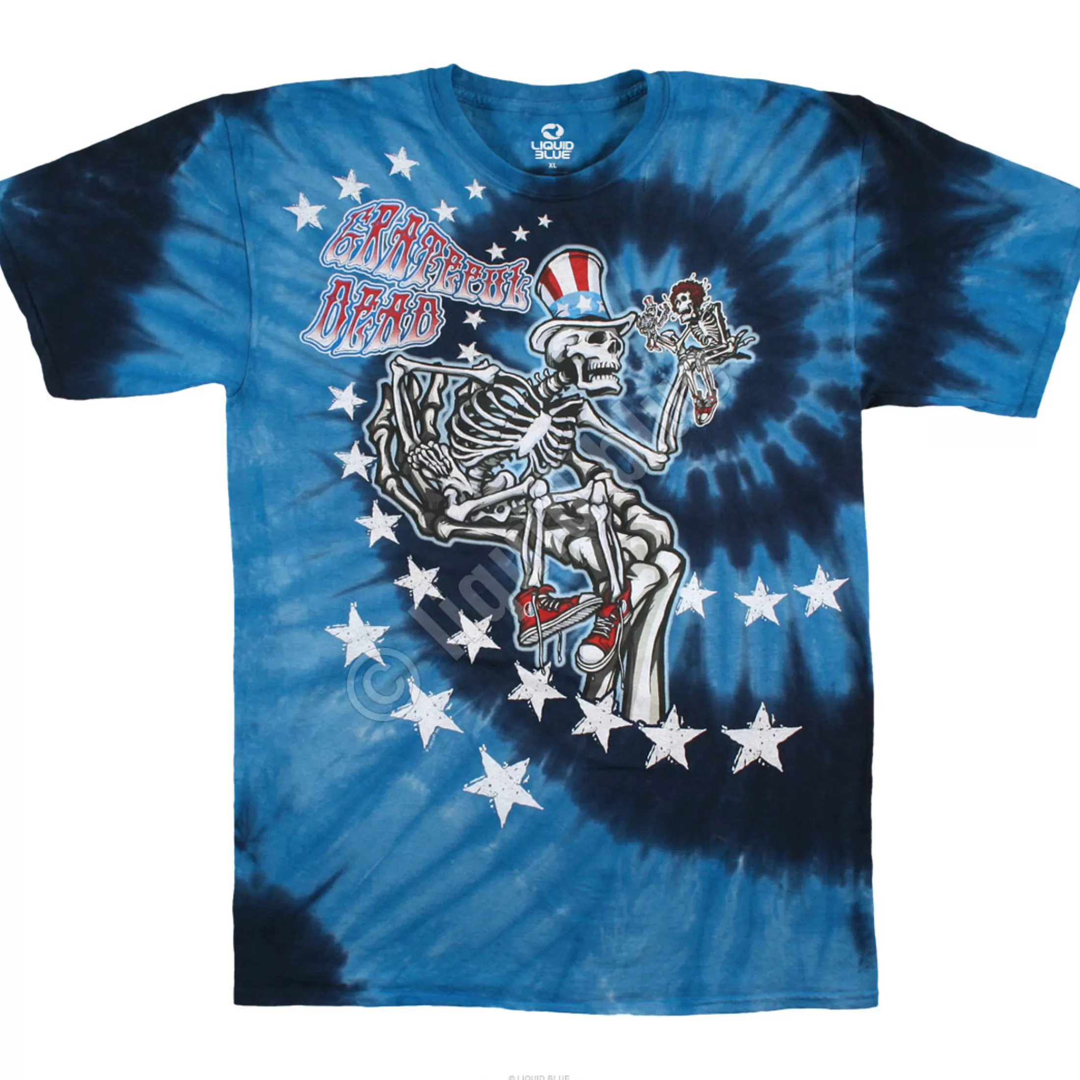 T-Shirt | Grateful Dead<Liquid Blue Uncle Sam I Am Tie-Dye T-Shirt