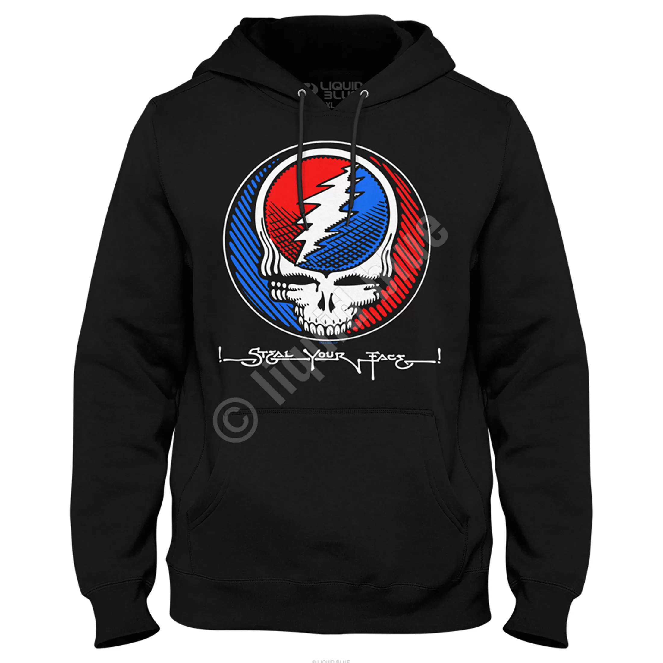 Hoodie | Grateful Dead<Liquid Blue Underground SYF Black Hoodie