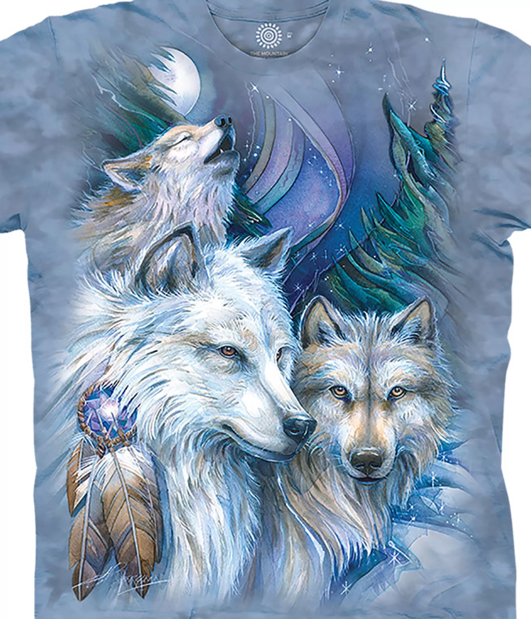 T-Shirt | Wolf Shirt Collection<Liquid Blue Unforgettable Journey Classic Cotton T-Shirt