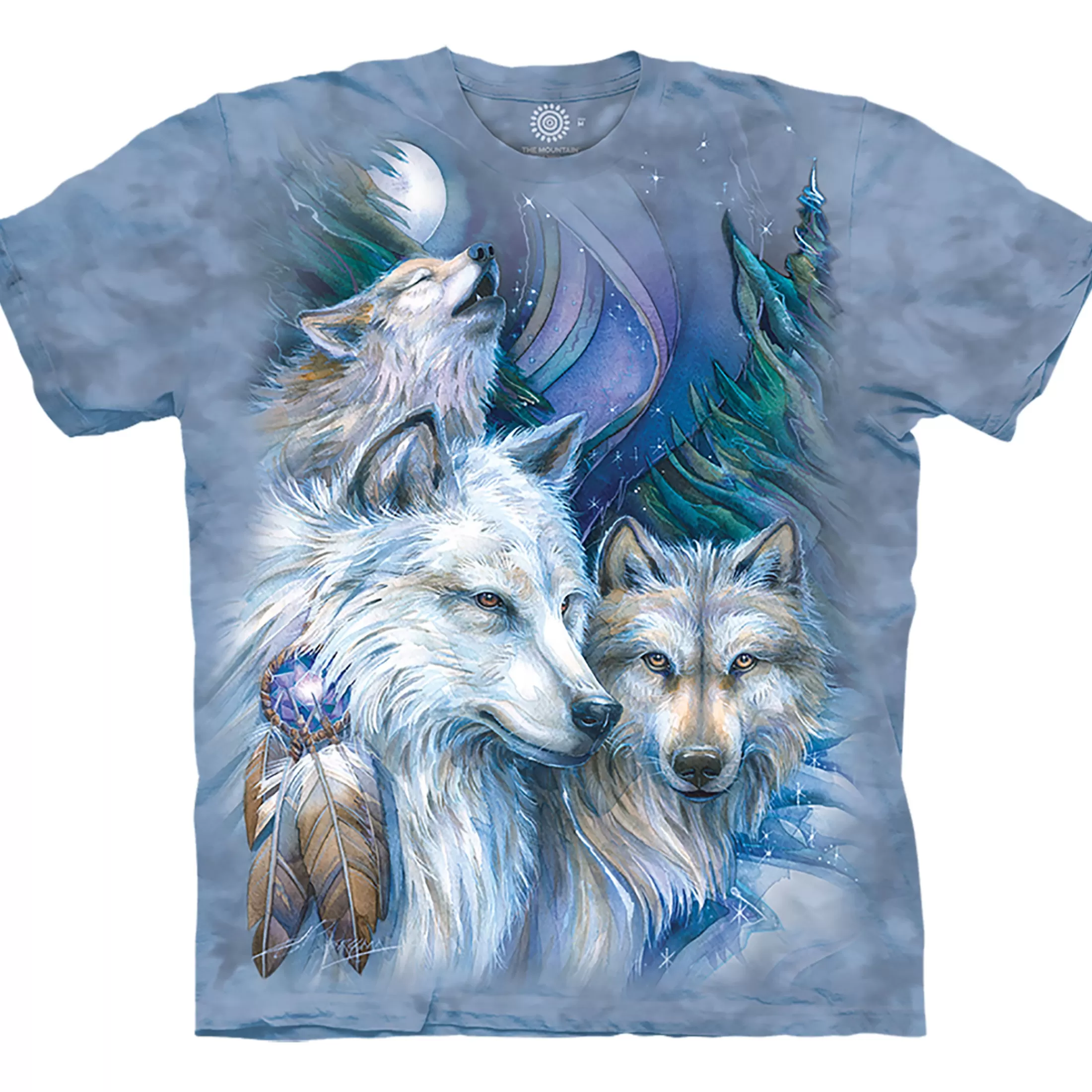 T-Shirt | Wolf Shirt Collection<Liquid Blue Unforgettable Journey Classic Cotton T-Shirt