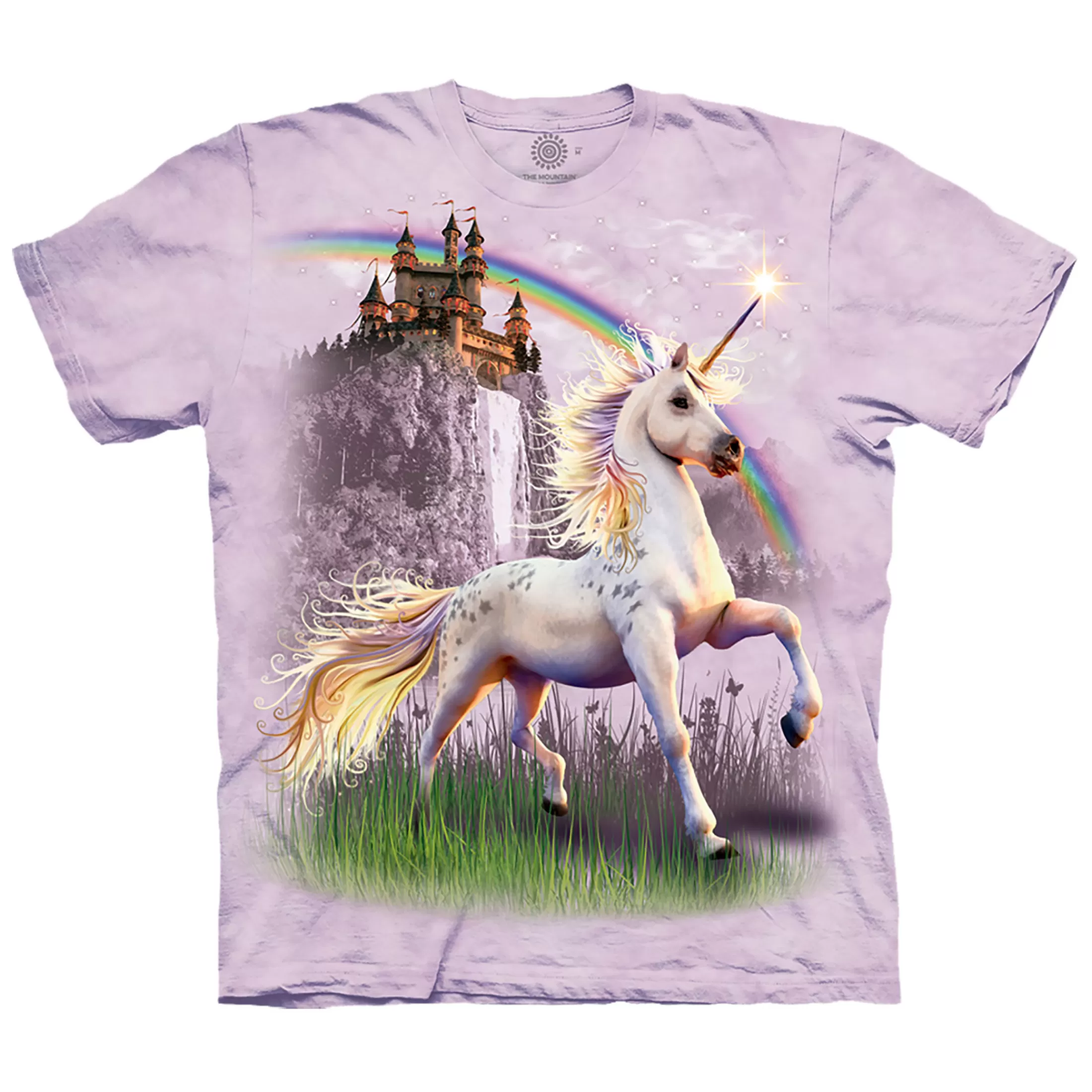 T-Shirt | Unicorns<Liquid Blue Unicorn Castle Classic Cotton T-Shirt