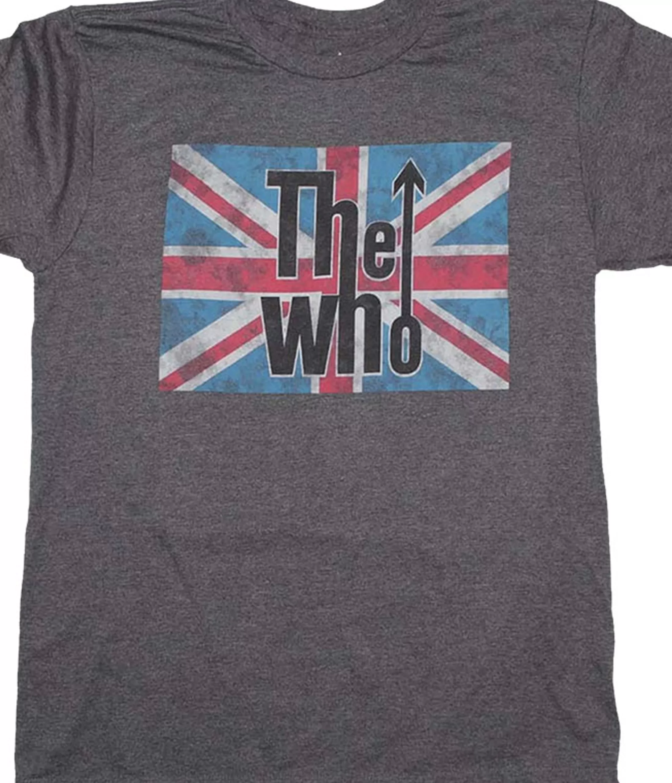 T-Shirt | The Who<Liquid Blue Union Jack Grey T-Shirt