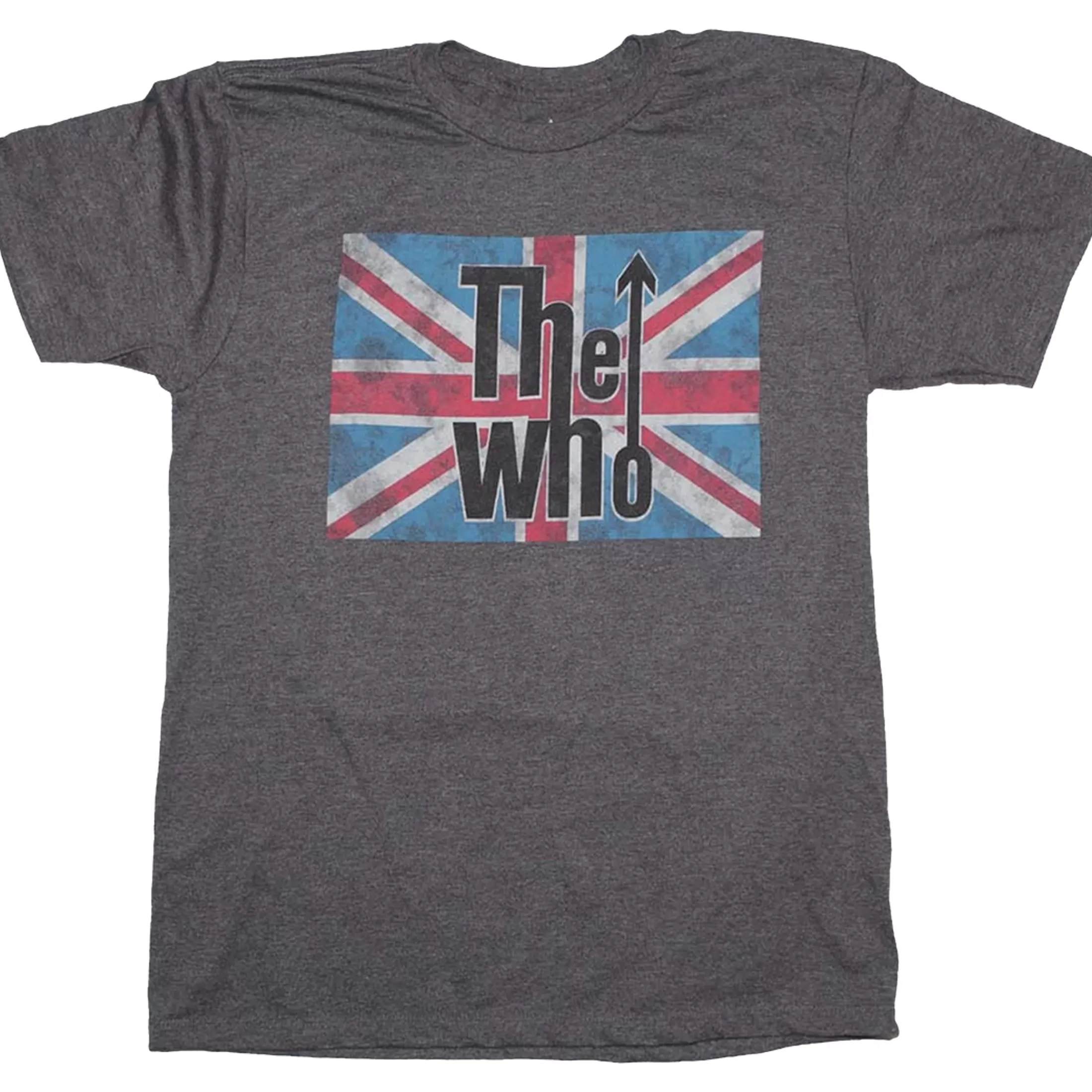 T-Shirt | The Who<Liquid Blue Union Jack Grey T-Shirt