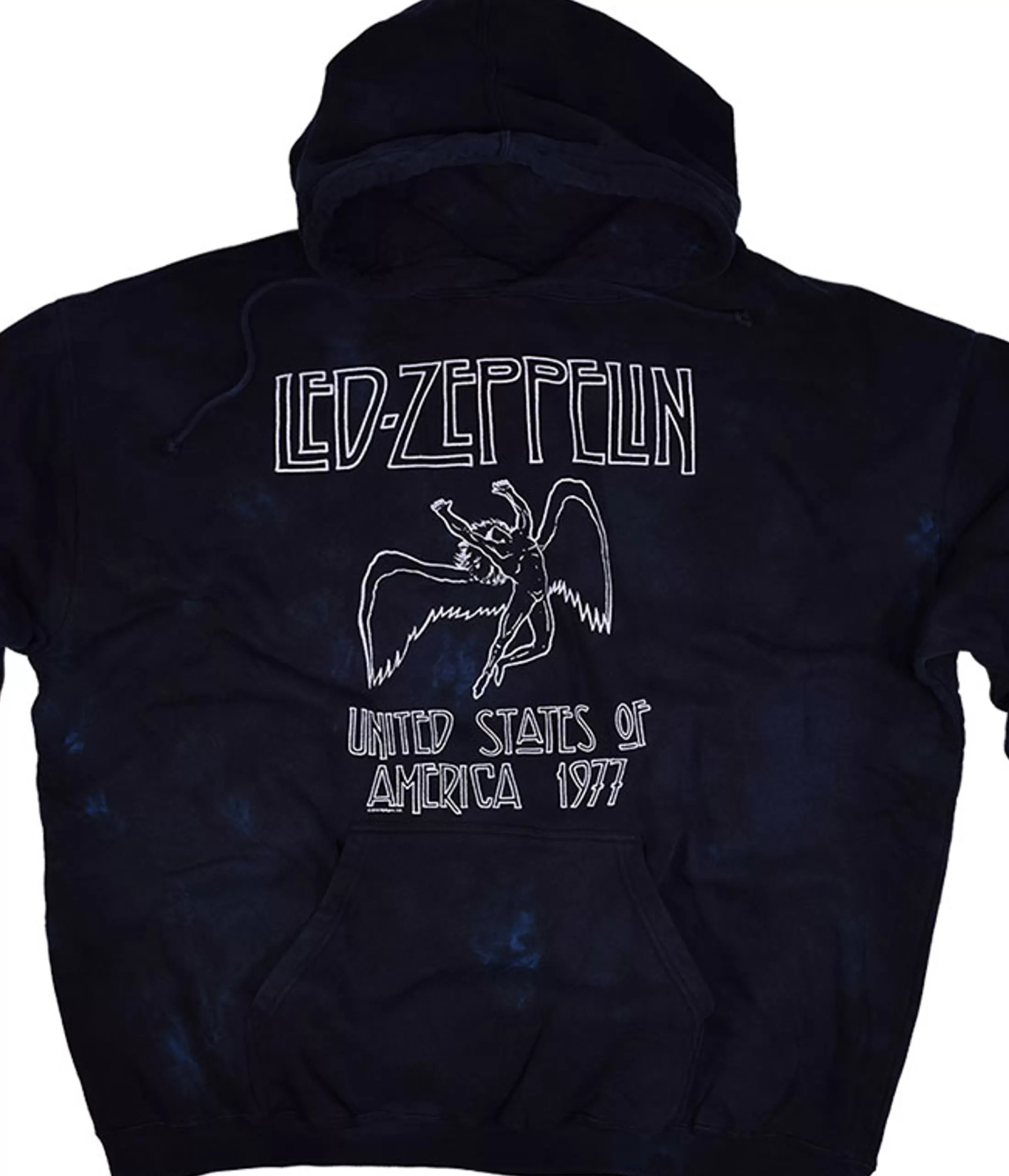 Hoodie | Led Zeppelin<Liquid Blue USA Tour 77 Tie-Dye Hoodie