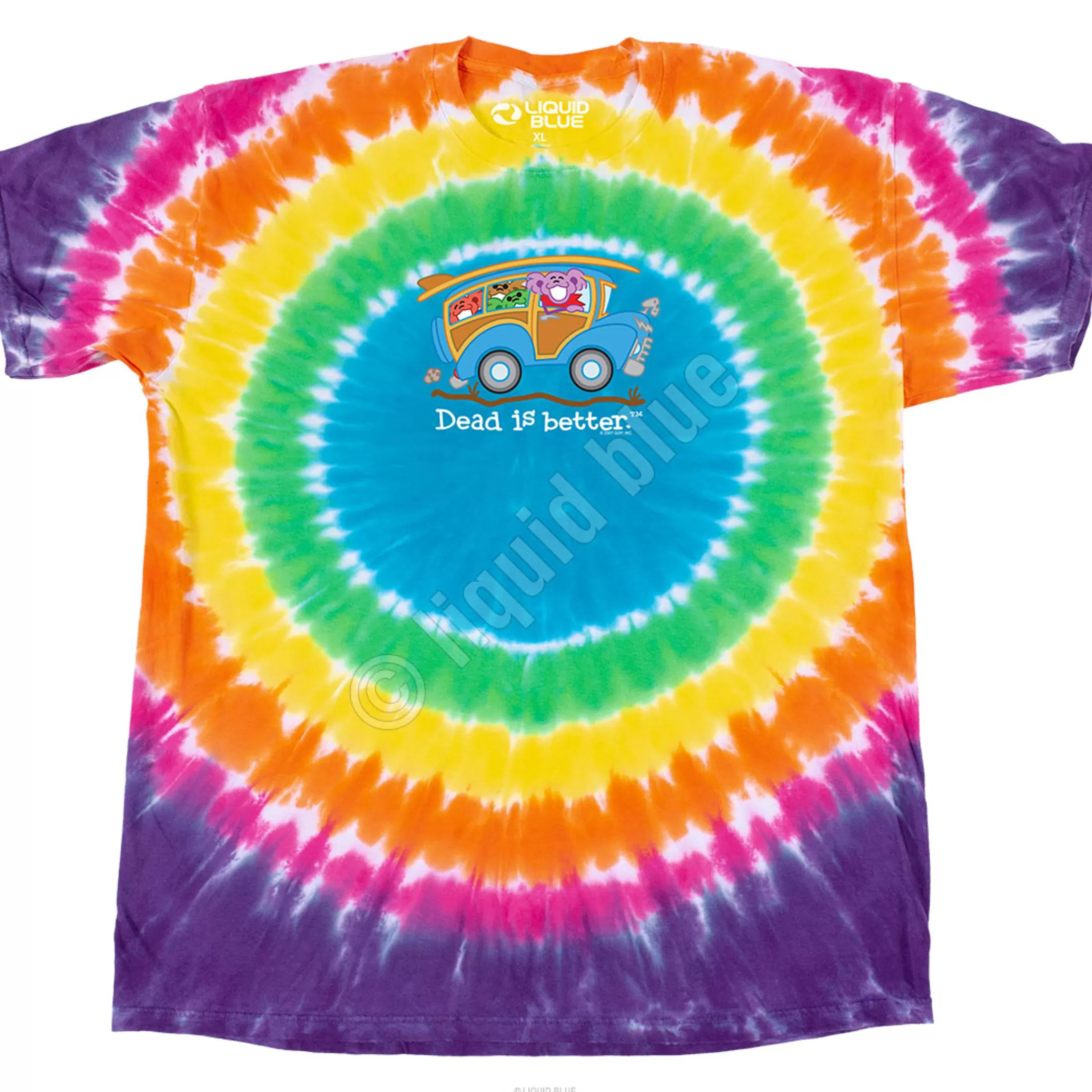 T-Shirt | Grateful Dead<Liquid Blue Wagon Dead Is Better T-Shirt