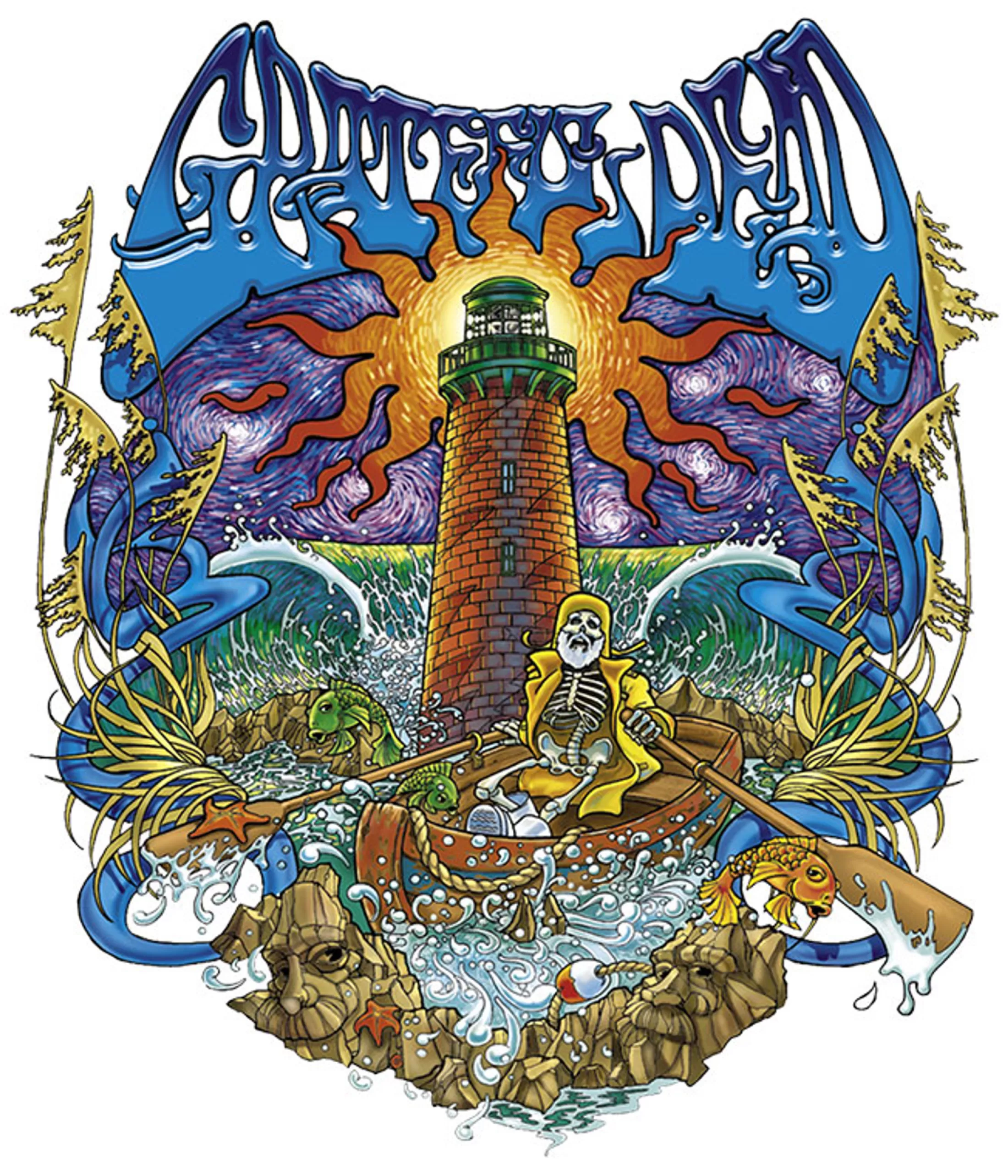 Grateful Dead | Classic<Liquid Blue Watch Tower Sticker