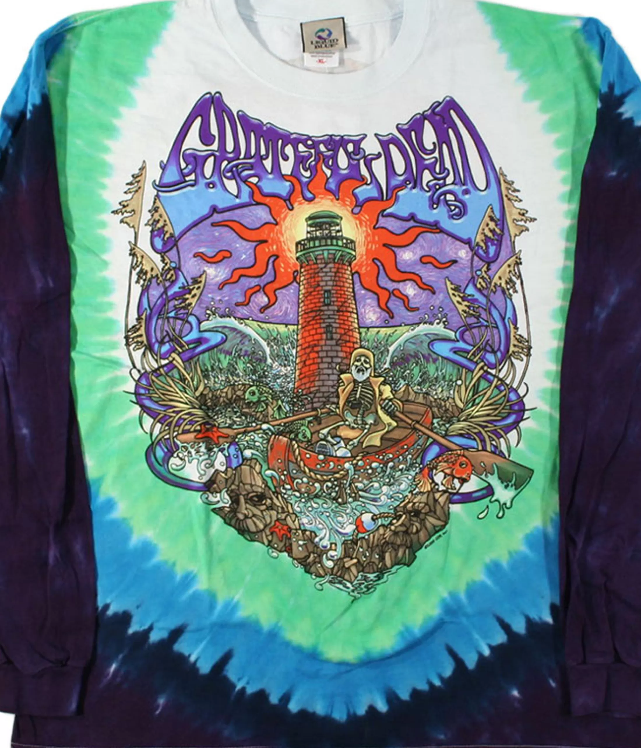 Long Sleeve | Grateful Dead<Liquid Blue Watch Tower Tie-Dye Long Sleeve T-Shirt