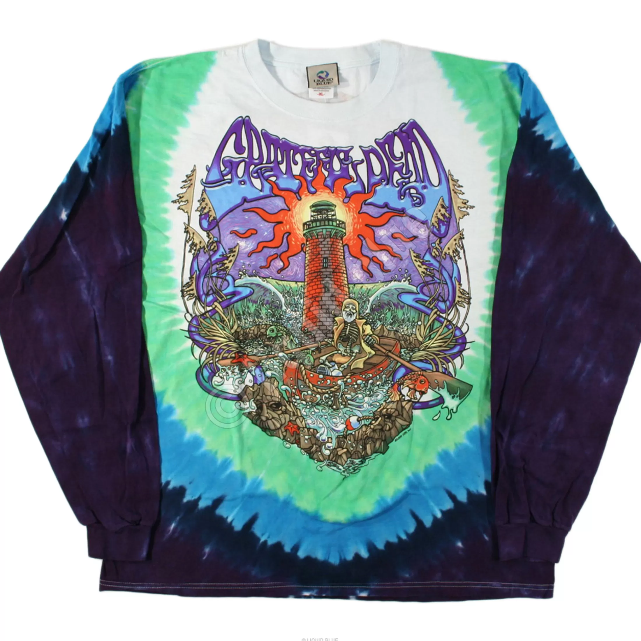 Long Sleeve | Grateful Dead<Liquid Blue Watch Tower Tie-Dye Long Sleeve T-Shirt