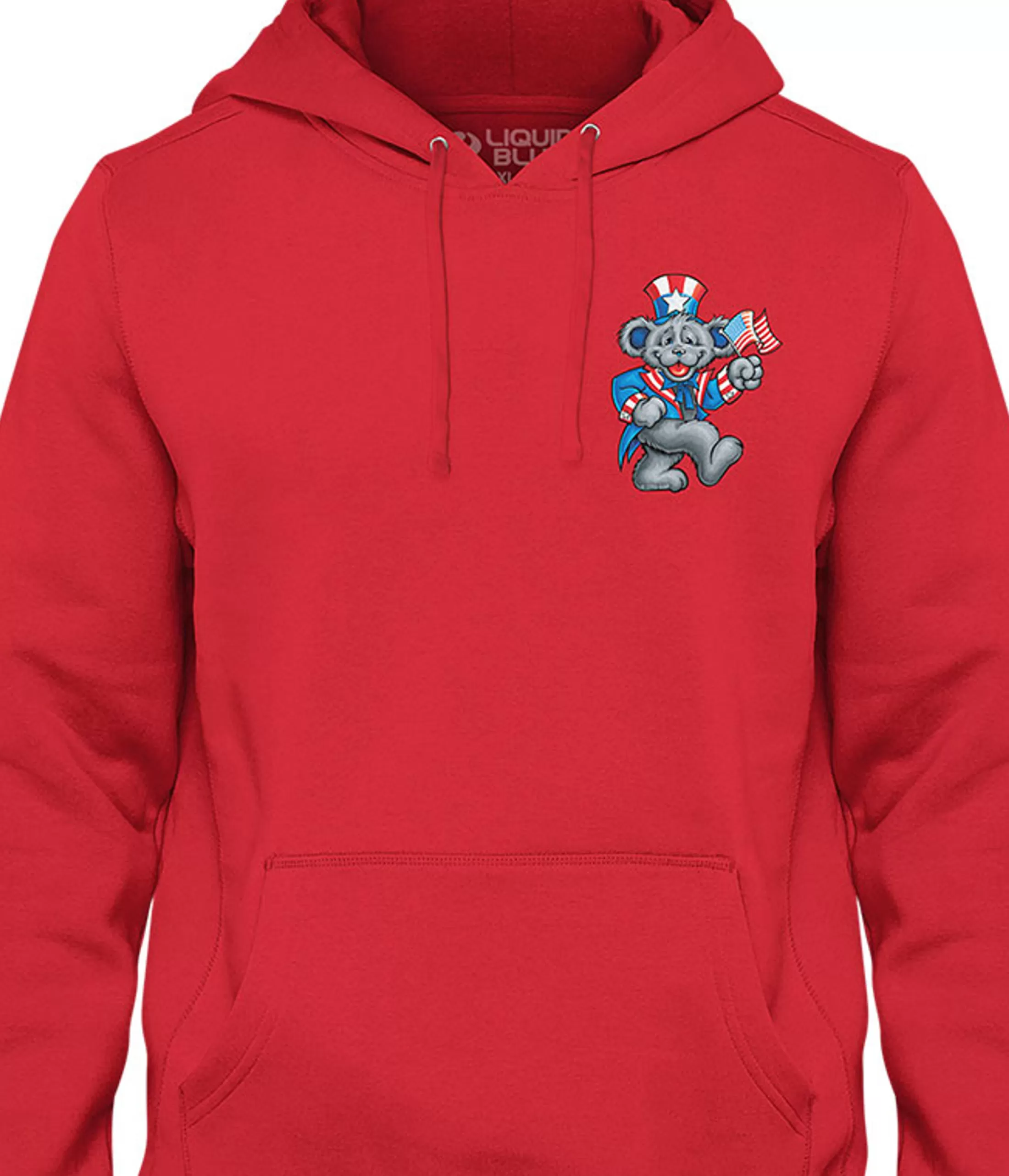 Hoodie | Grateful Dead<Liquid Blue Wave that Flag Chest Hoodie