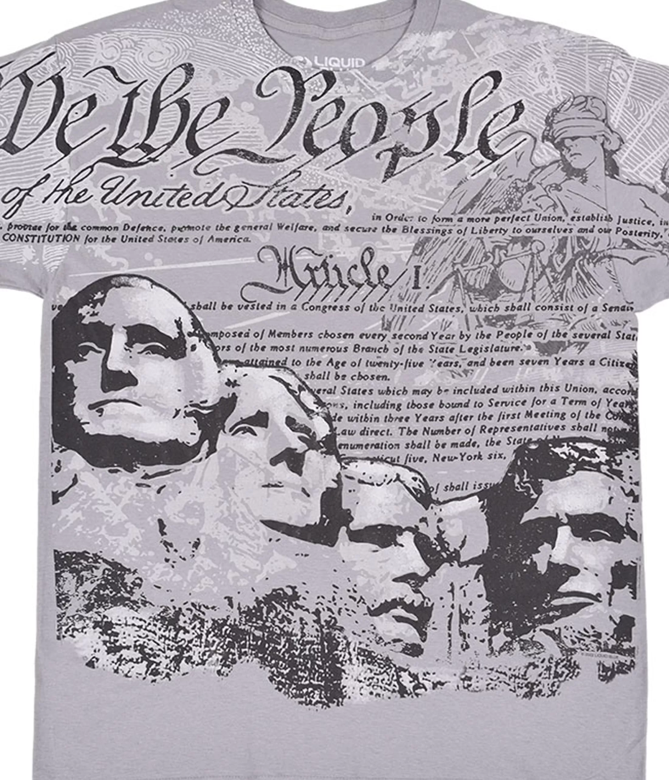 T-Shirt | Americana<Liquid Blue We The People Grey T-Shirt