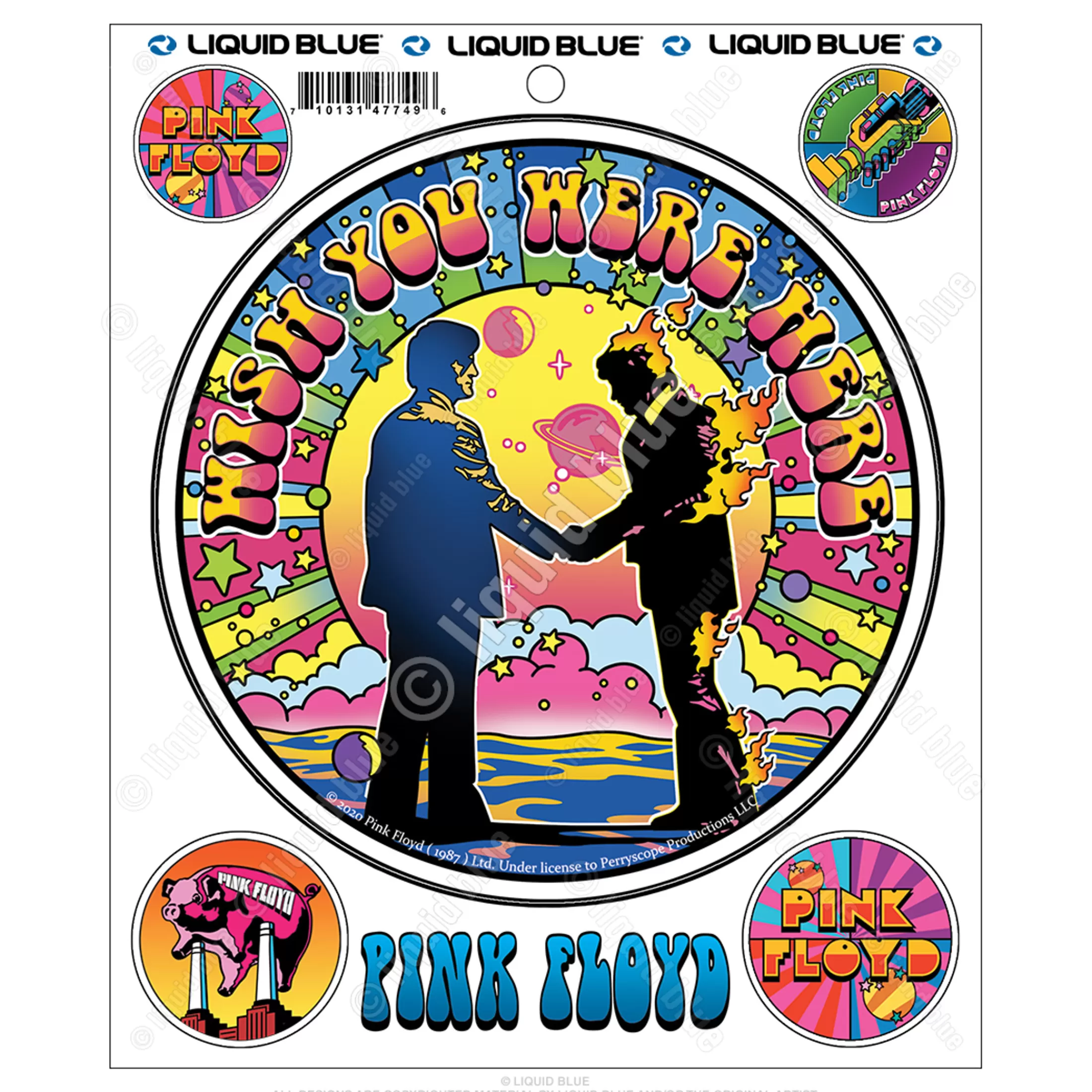 Pink Floyd<Liquid Blue Which Ones Pink Mod Multi Sticker