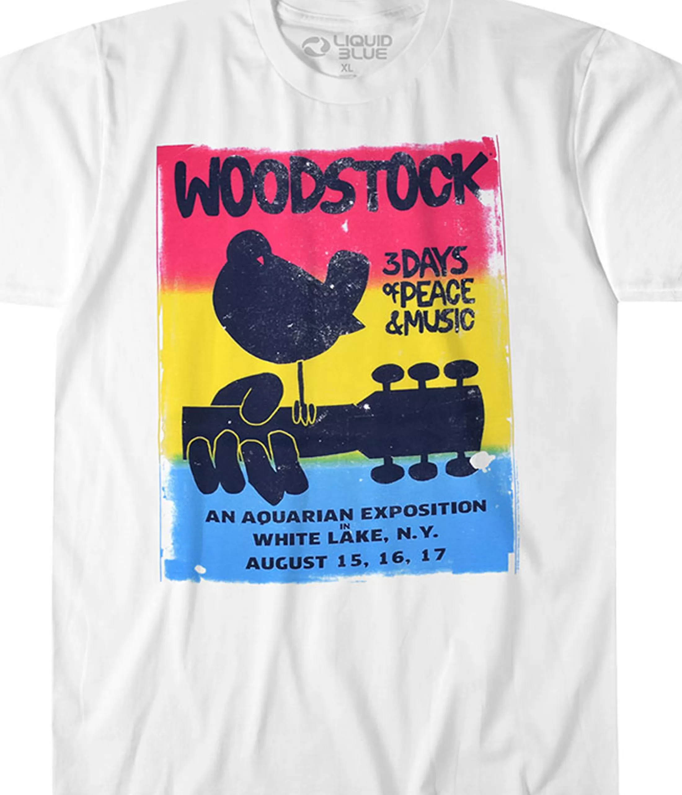 T-Shirt | Woodstock<Liquid Blue White Lake White Athletic T-Shirt