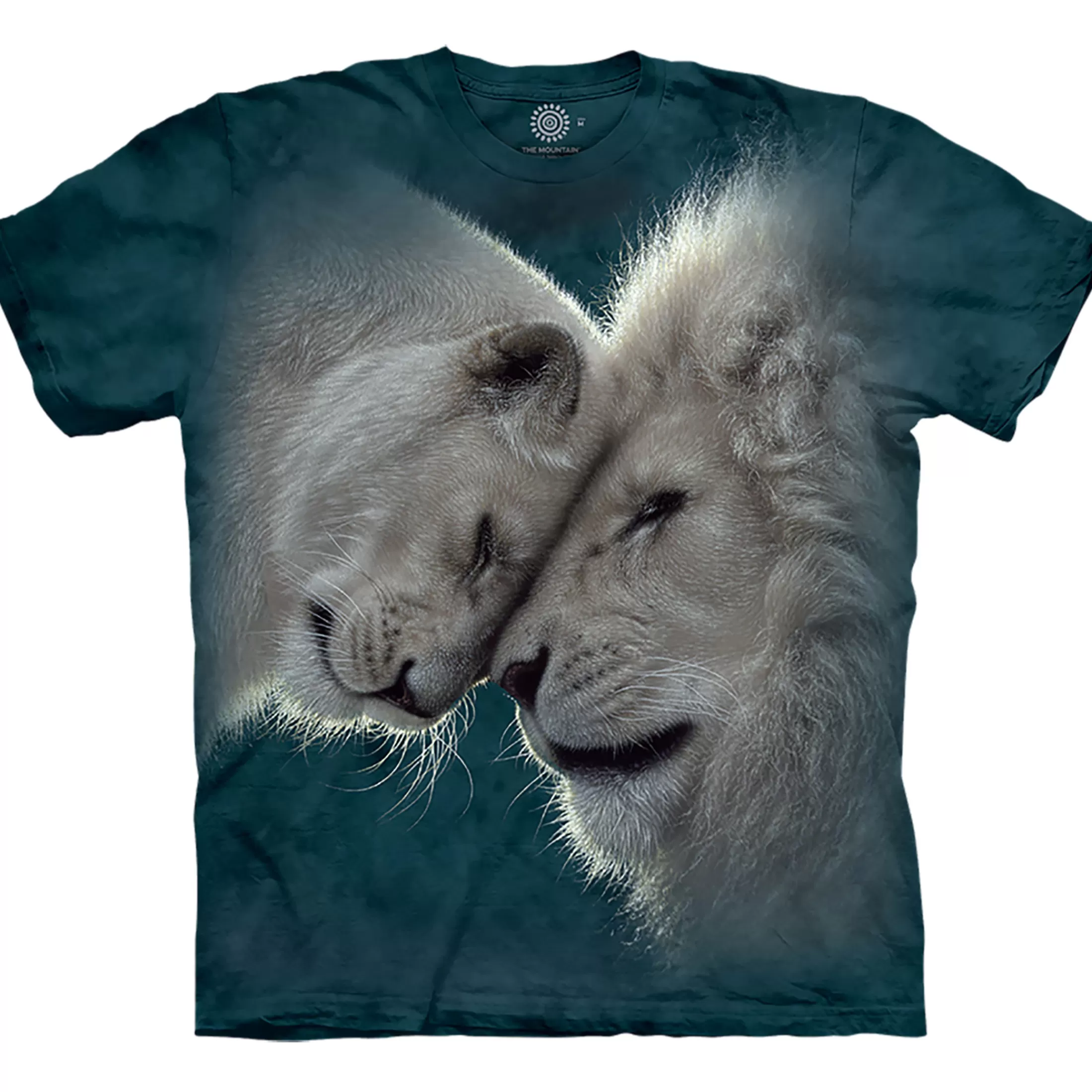 T-Shirt | Wild Animals<Liquid Blue White Lions Love Classic Cotton T-Shirt