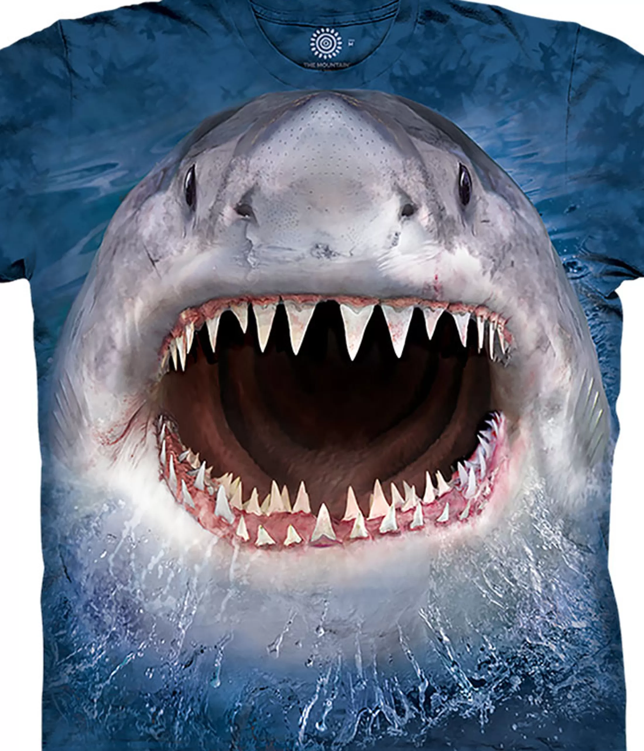 T-Shirt | Aquatic<Liquid Blue Wicked Nasty Shark Classic Cotton T-Shirt