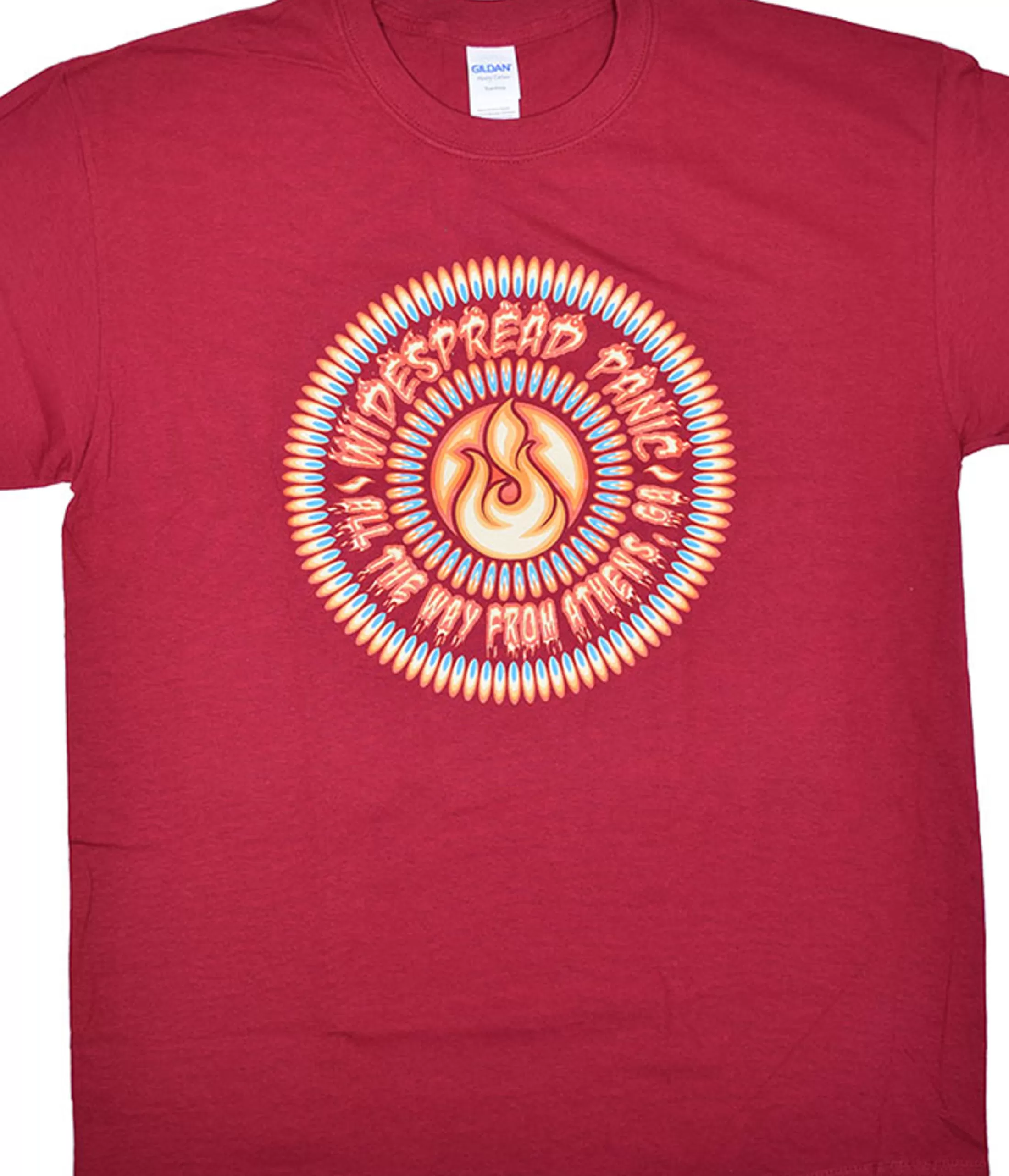 T-Shirt | Widespread Panic<Liquid Blue Widespread Panic All The Way From Athens Red T-Shirt