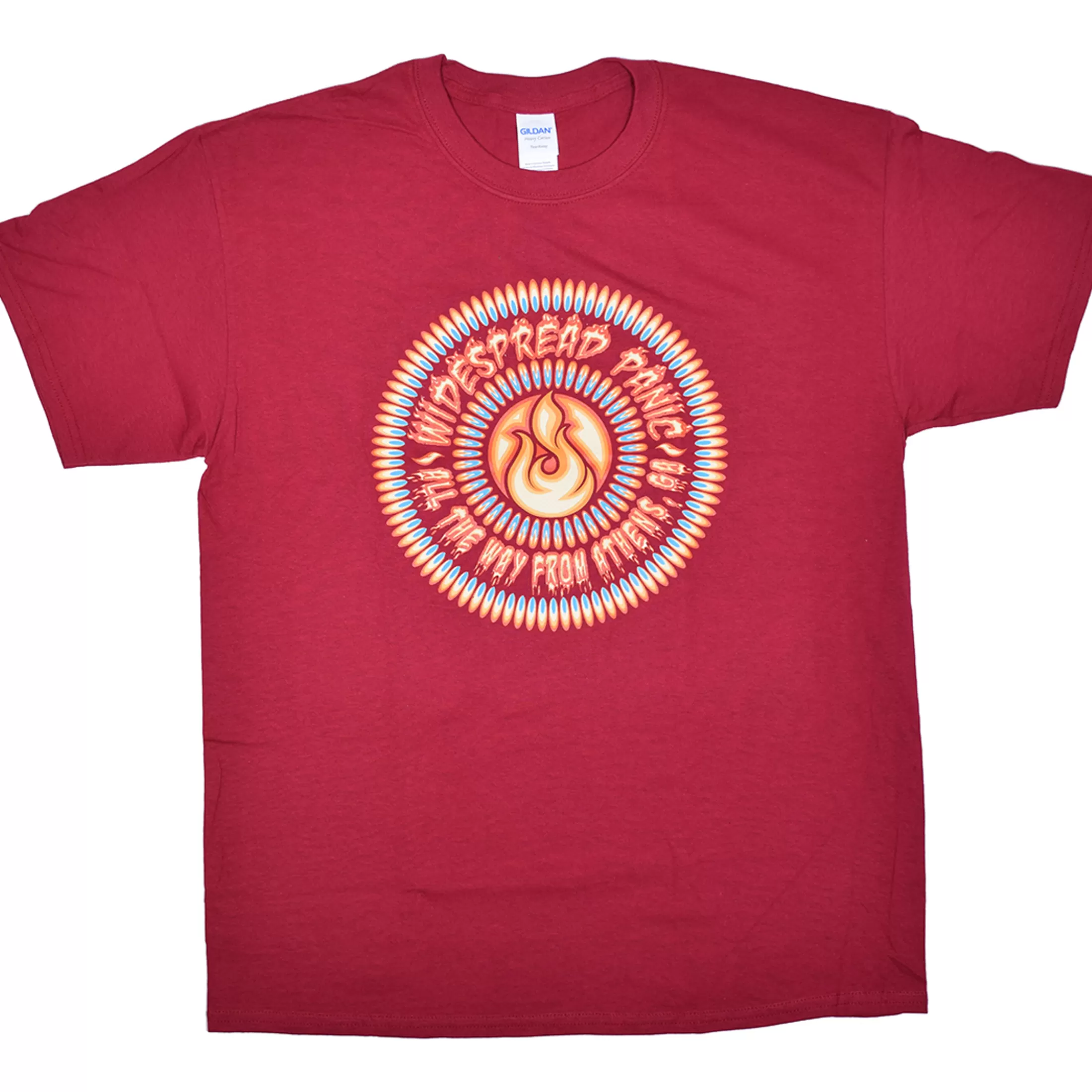 T-Shirt | Widespread Panic<Liquid Blue Widespread Panic All The Way From Athens Red T-Shirt