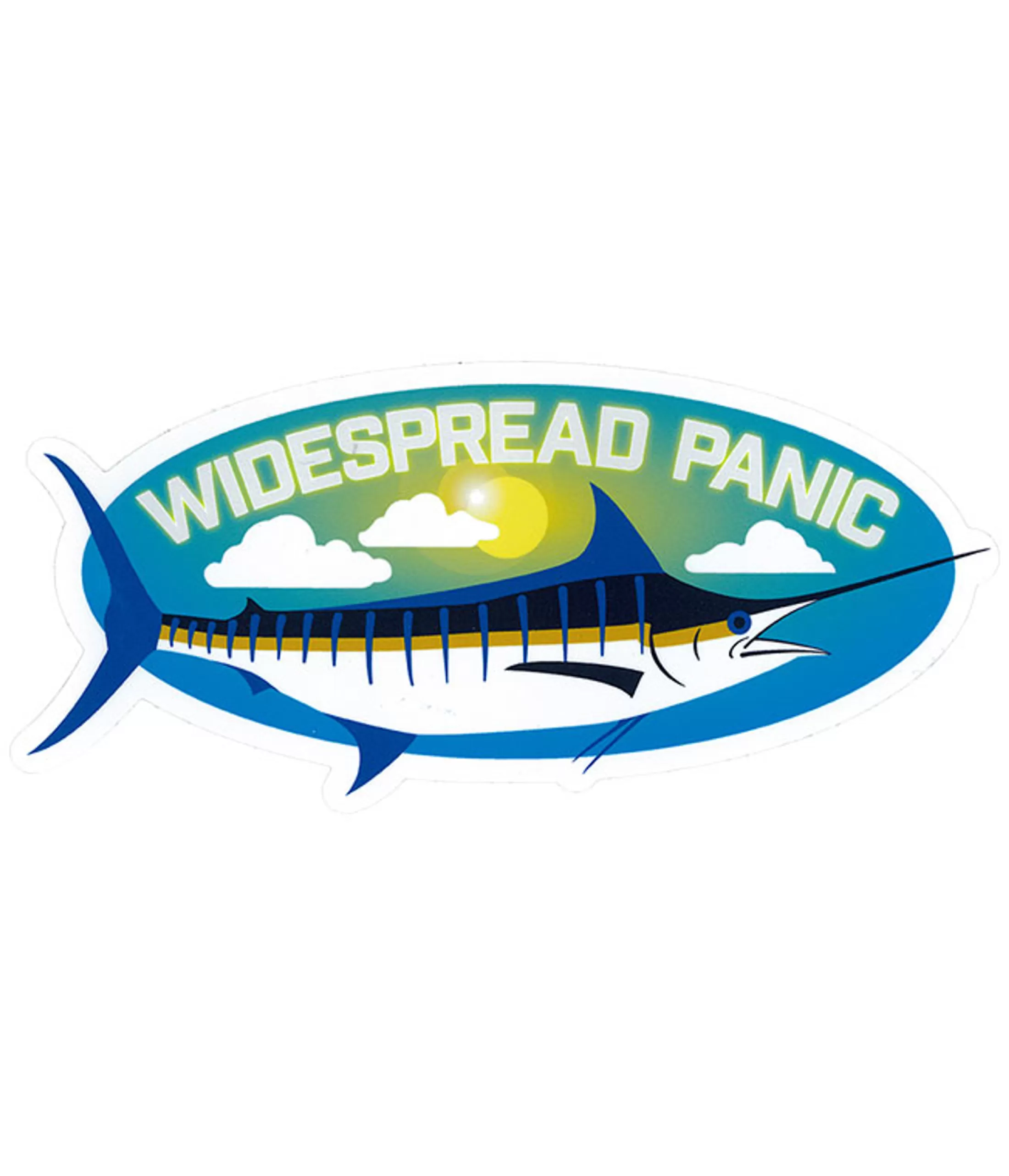 Widespread Panic<Liquid Blue Widespread Panic Blue Marlin Sticker