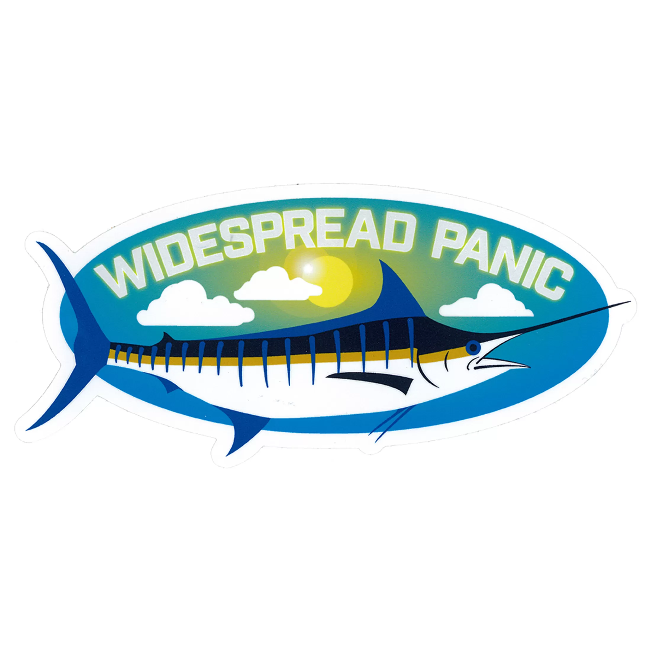 Widespread Panic<Liquid Blue Widespread Panic Blue Marlin Sticker