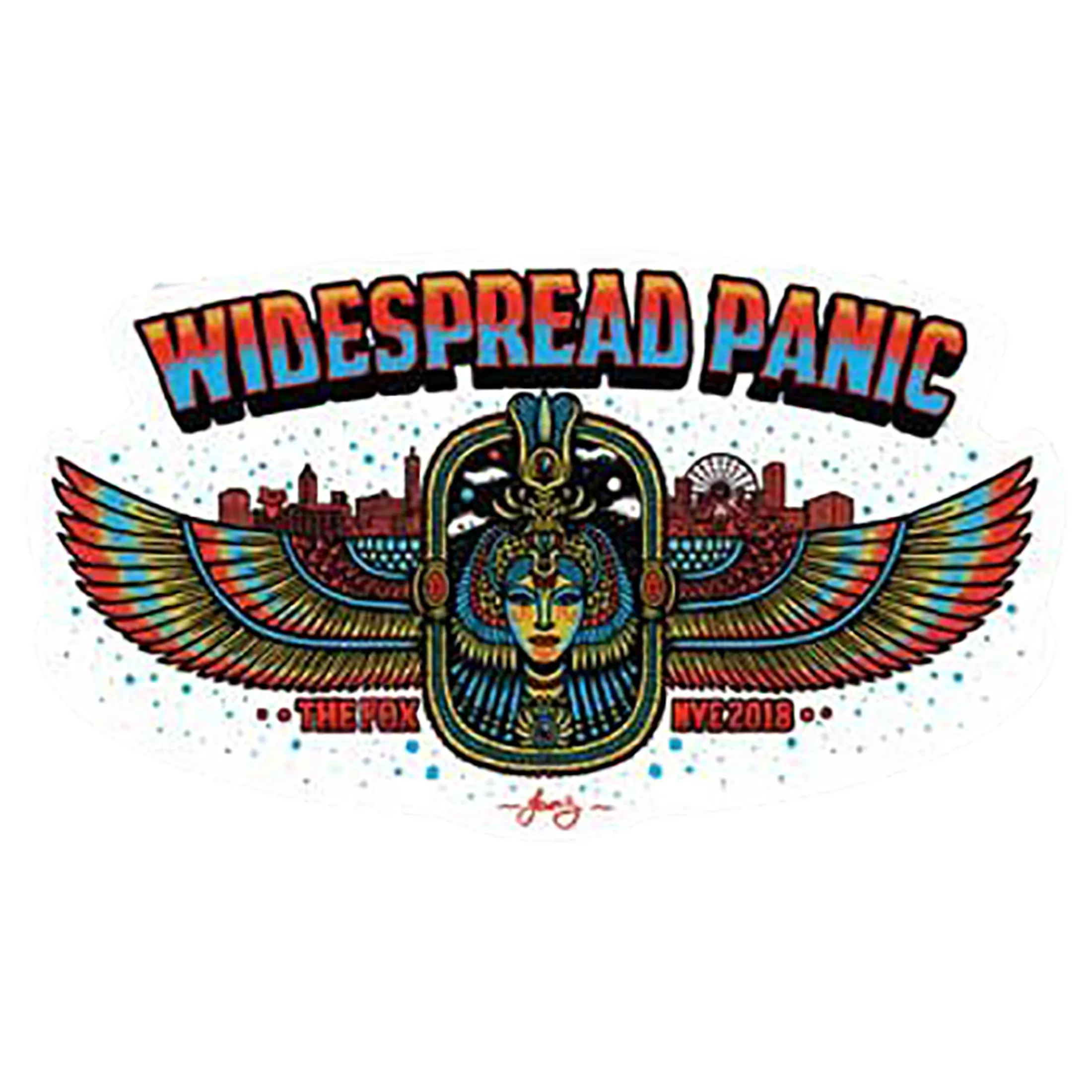 Widespread Panic<Liquid Blue Widespread Panic NYE 2018 Atlanta Fox Sticker