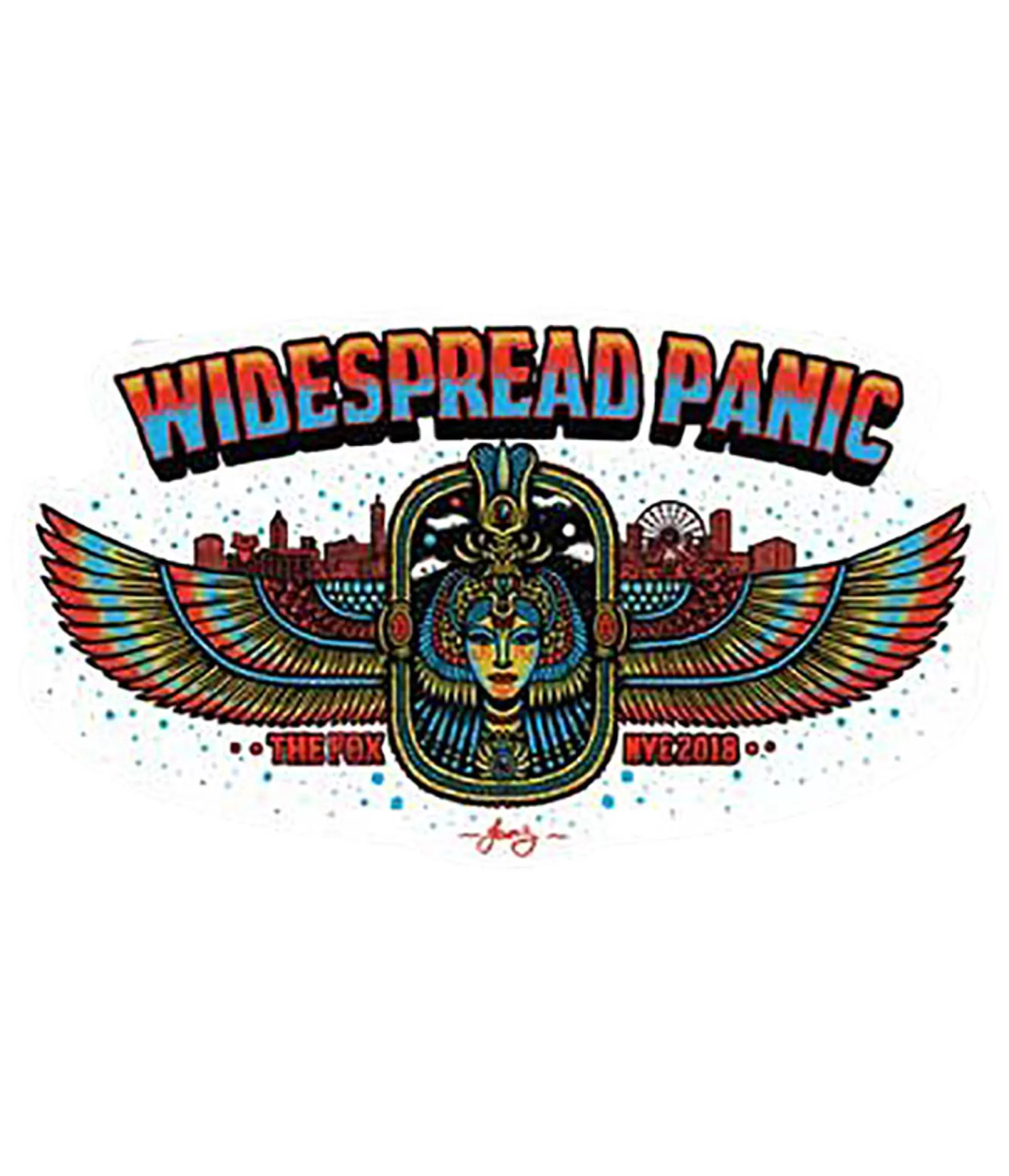 Widespread Panic<Liquid Blue Widespread Panic NYE 2018 Atlanta Fox Sticker