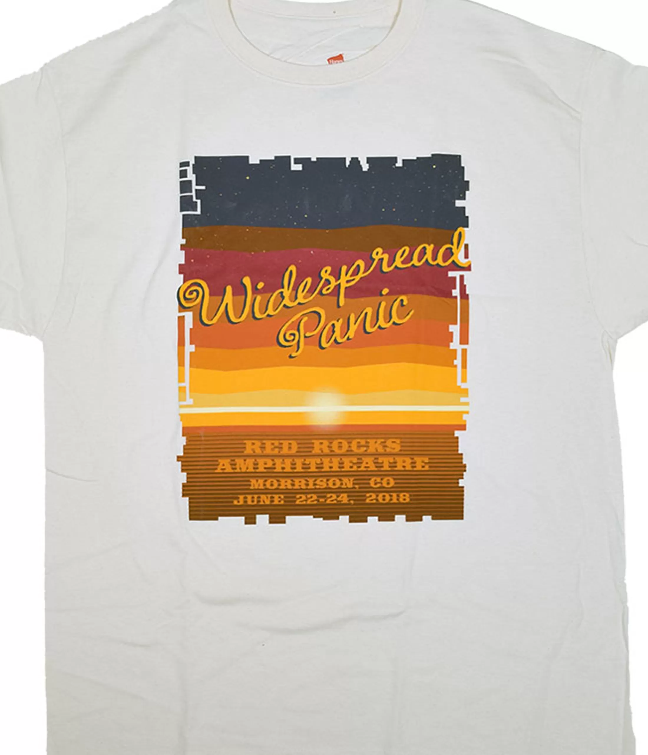 T-Shirt | Widespread Panic<Liquid Blue Widespread Panic Red Rocks White T-Shirt