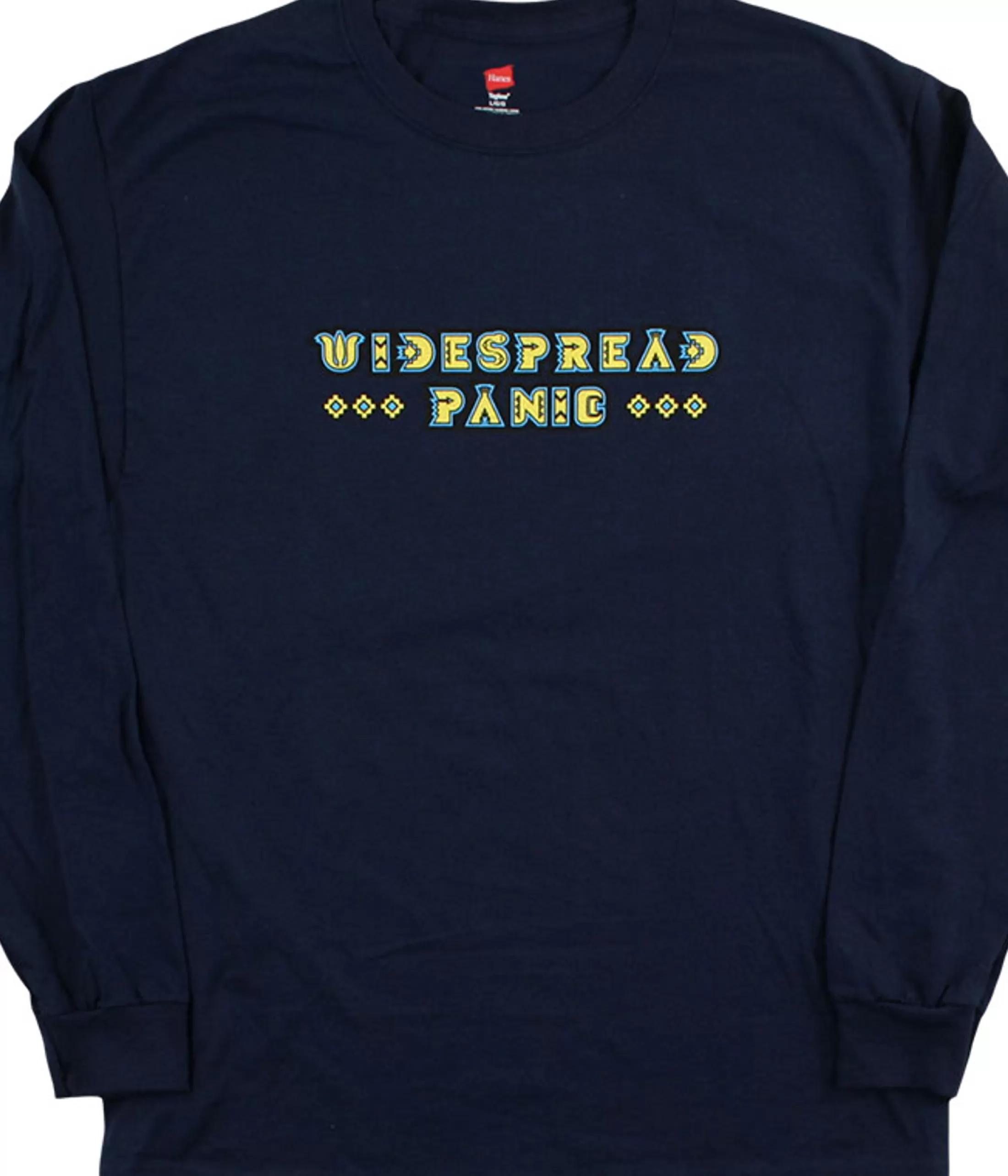 Long Sleeve | Widespread Panic<Liquid Blue Widespread Rainsong Navy Long Sleeve T-Shirt