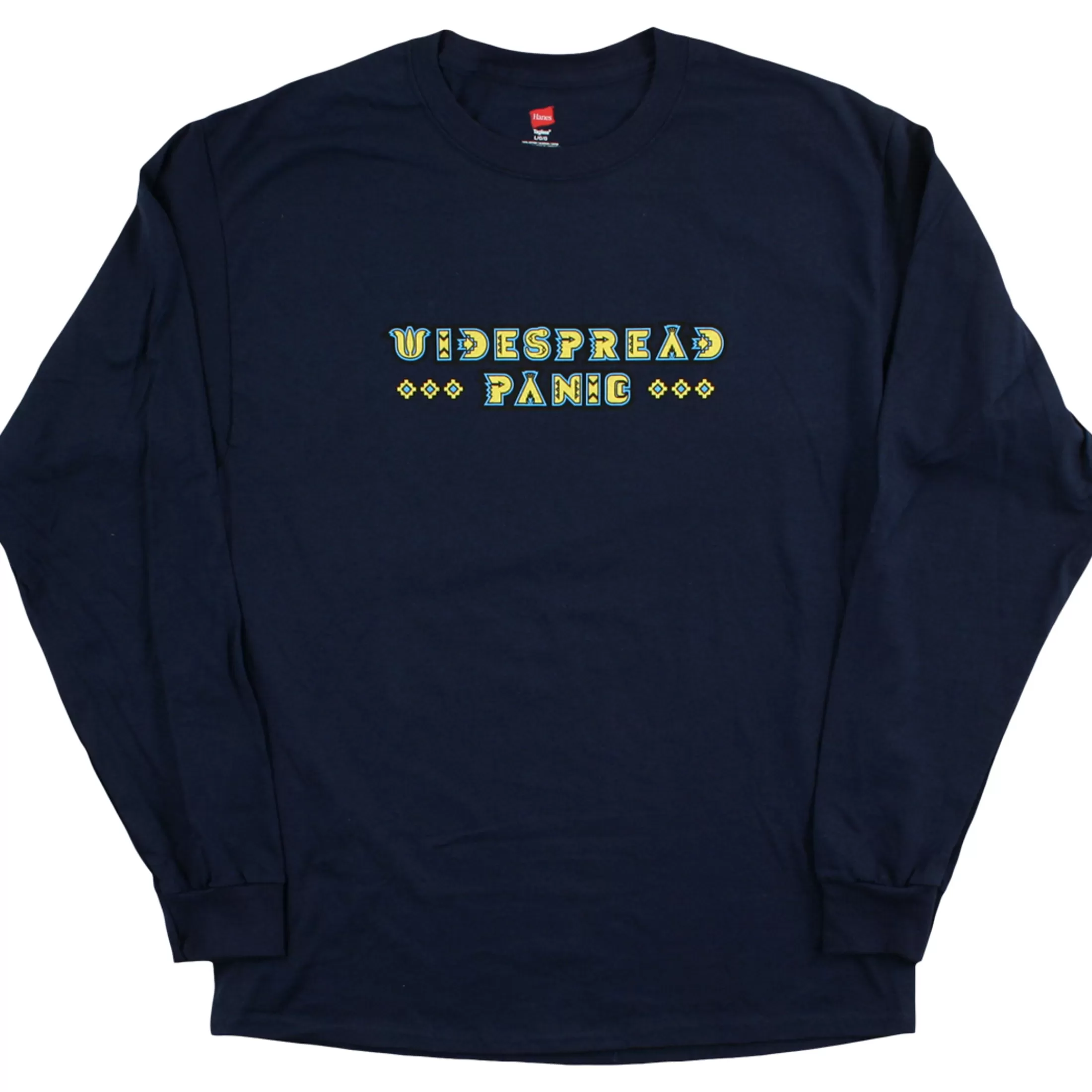 Long Sleeve | Widespread Panic<Liquid Blue Widespread Rainsong Navy Long Sleeve T-Shirt