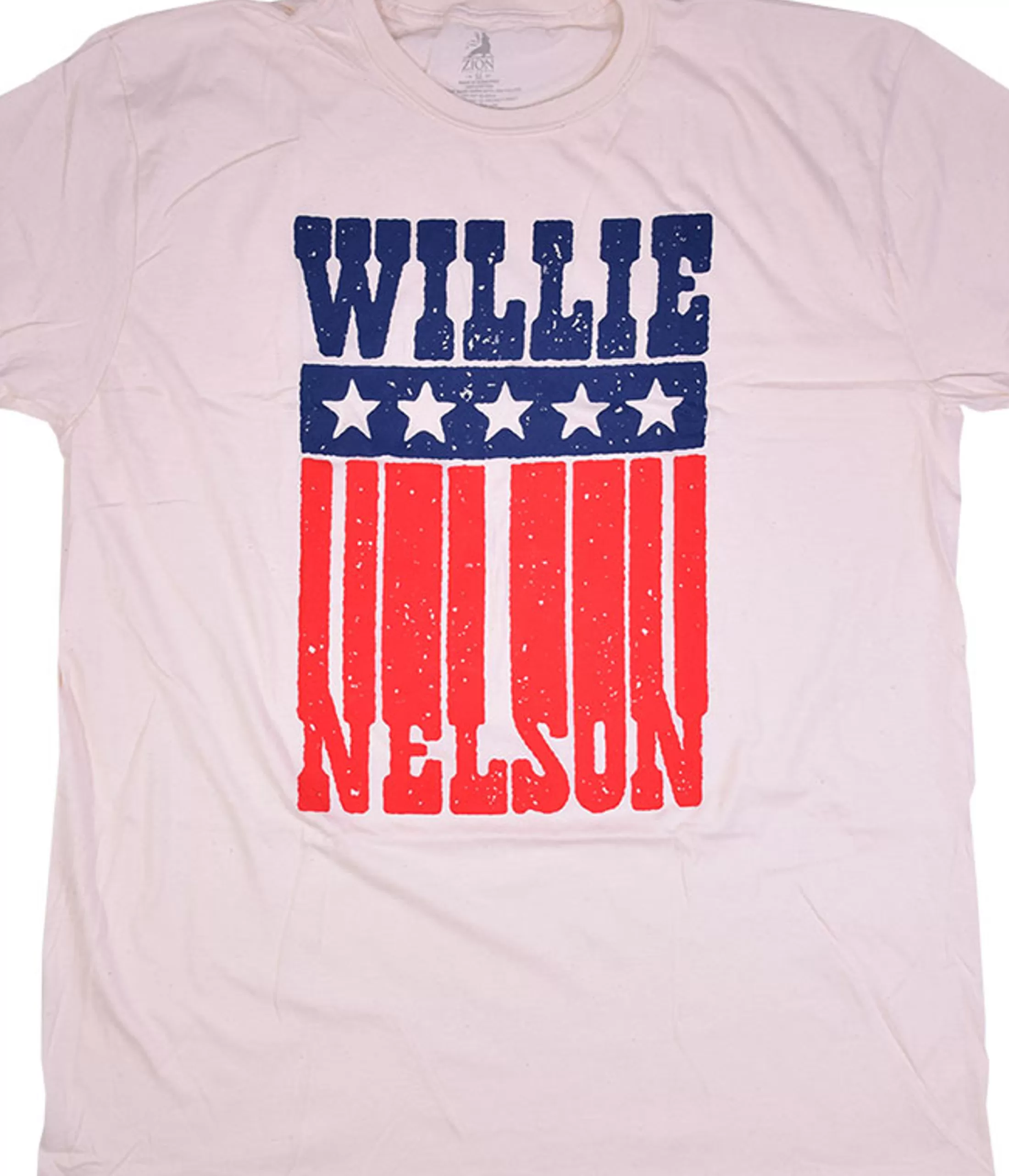 T-Shirt | Willie Nelson<Liquid Blue Willie Nelson American Name Tan T-Shirt