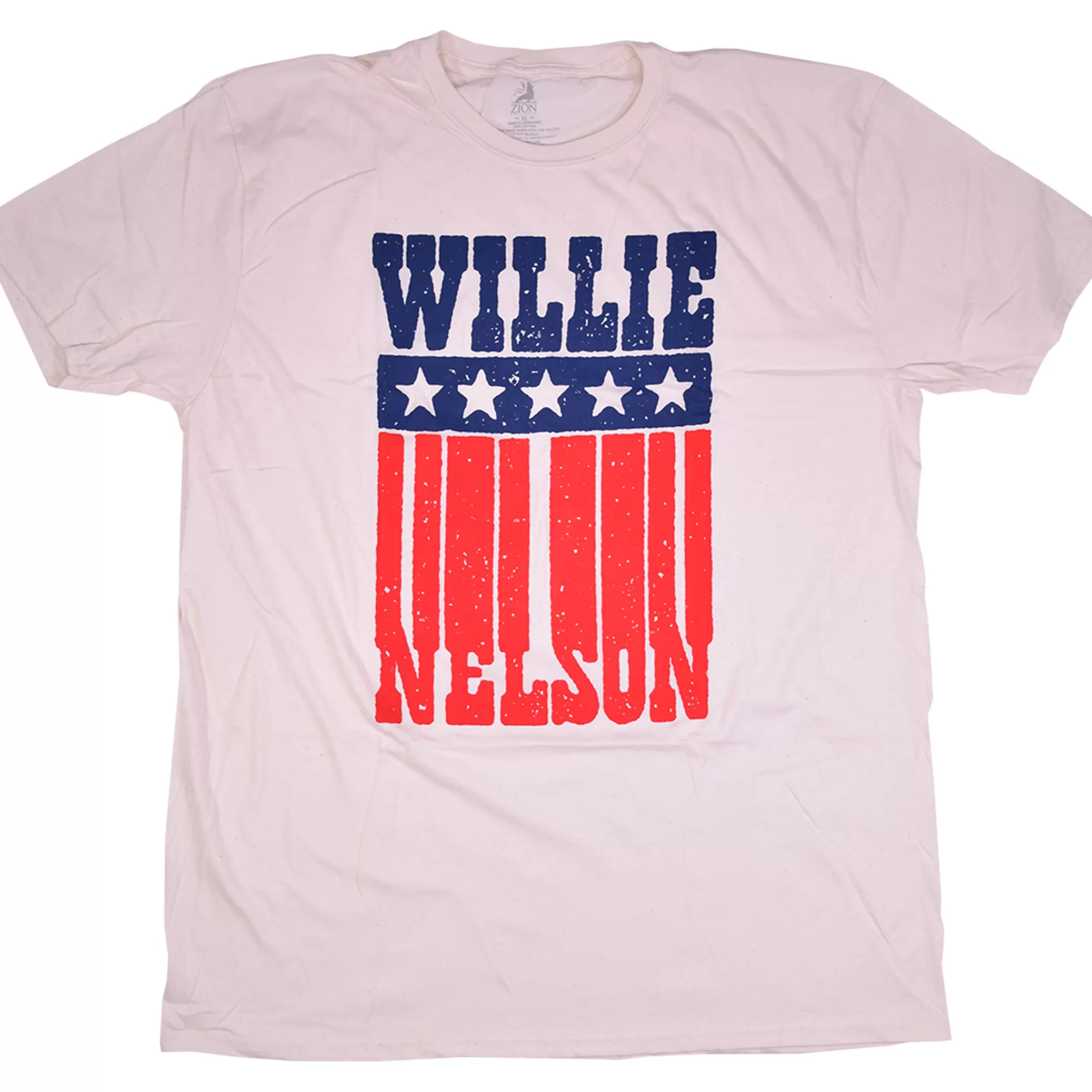 T-Shirt | Willie Nelson<Liquid Blue Willie Nelson American Name Tan T-Shirt