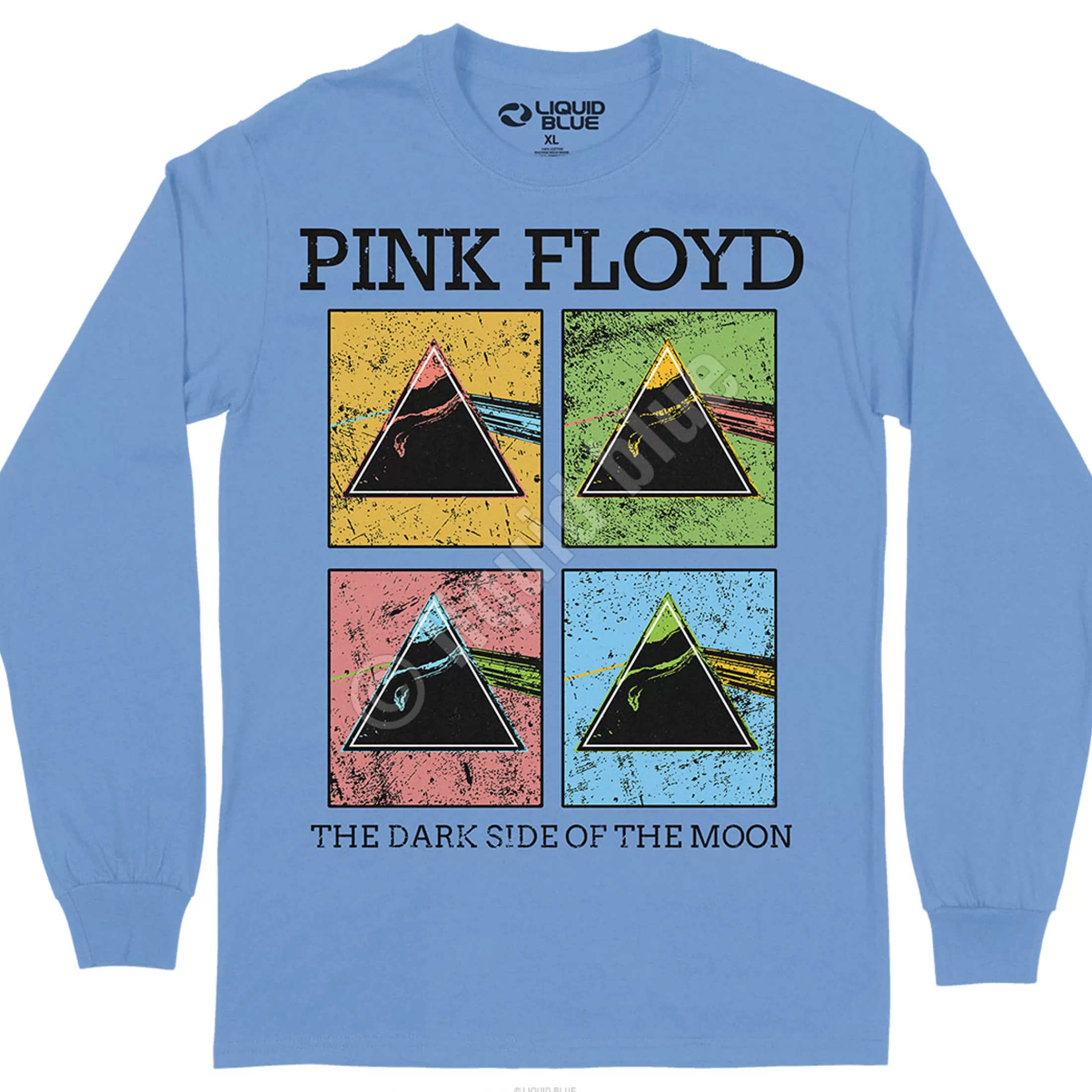 Long Sleeve | Pink Floyd<Liquid Blue Window Pane Long Sleeve T-Shirt