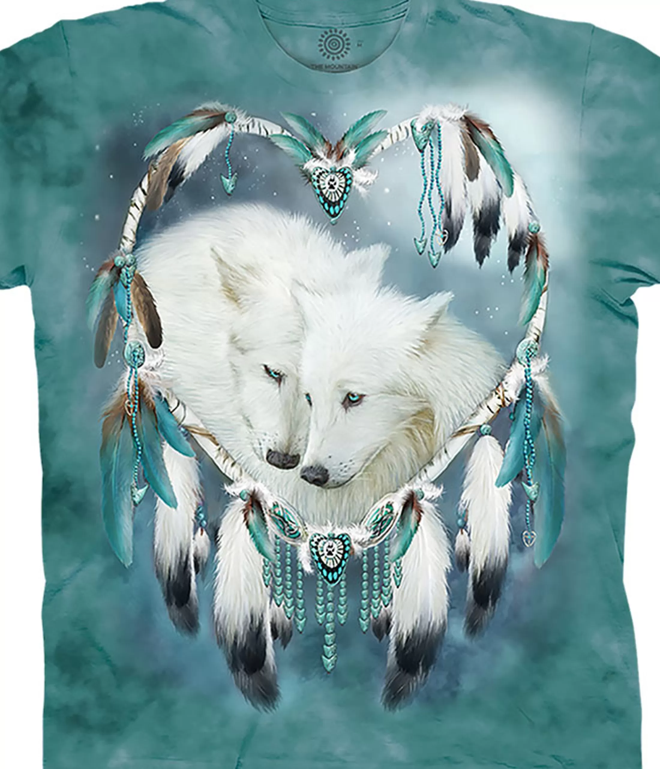 T-Shirt | Wolf Shirt Collection<Liquid Blue Wolf Heart Classic Cotton T-Shirt