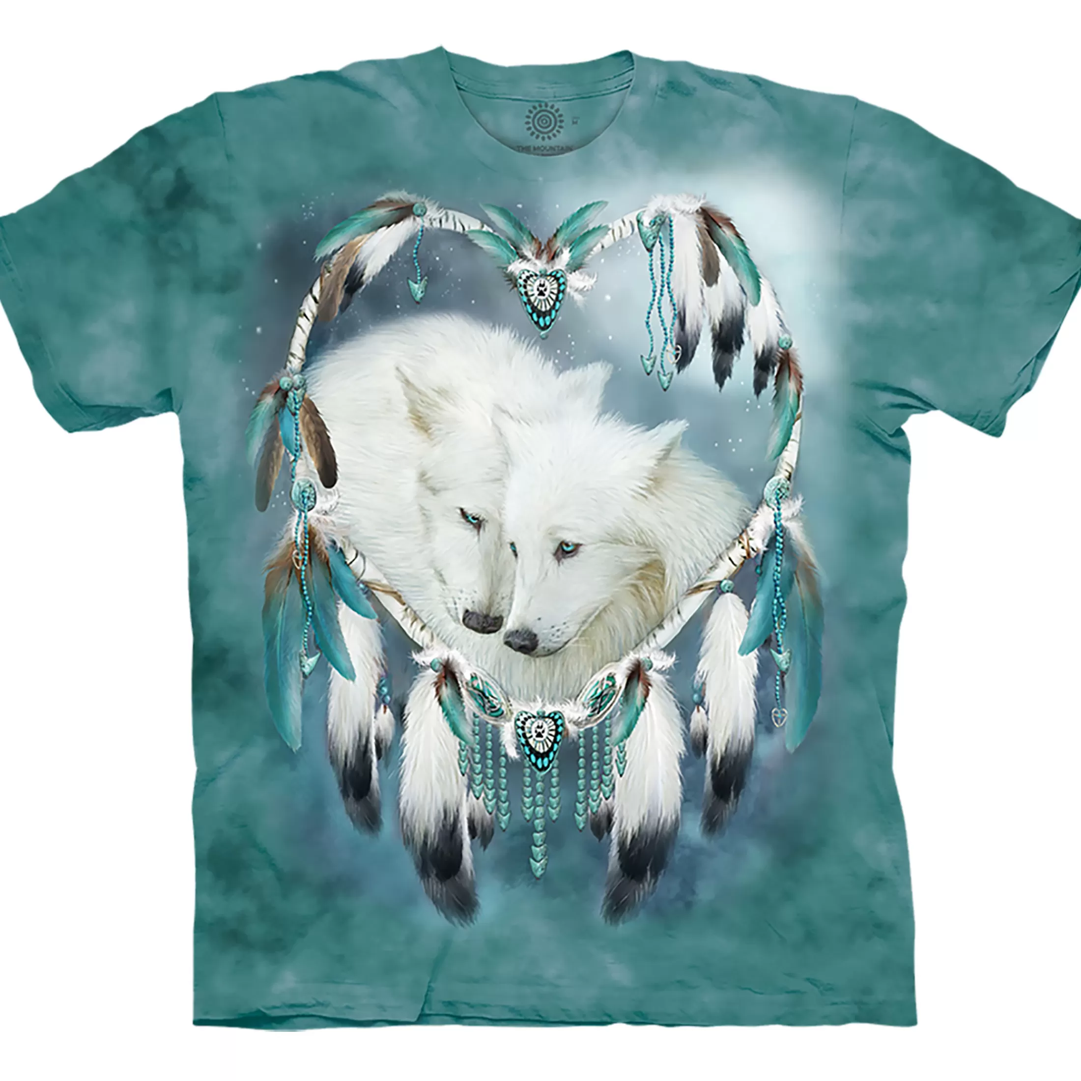 T-Shirt | Wolf Shirt Collection<Liquid Blue Wolf Heart Classic Cotton T-Shirt