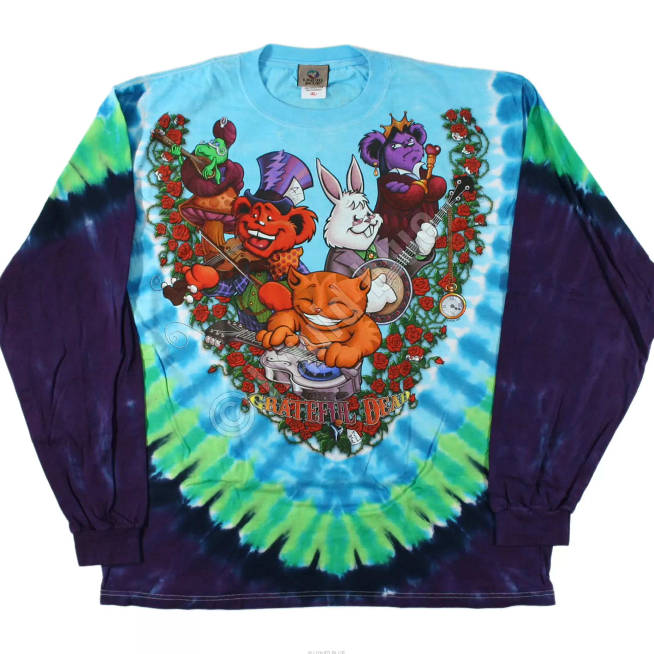 Long Sleeve | Grateful Dead<Liquid Blue Wonderland Jamband Tie-Dye Long Sleeve T-Shirt