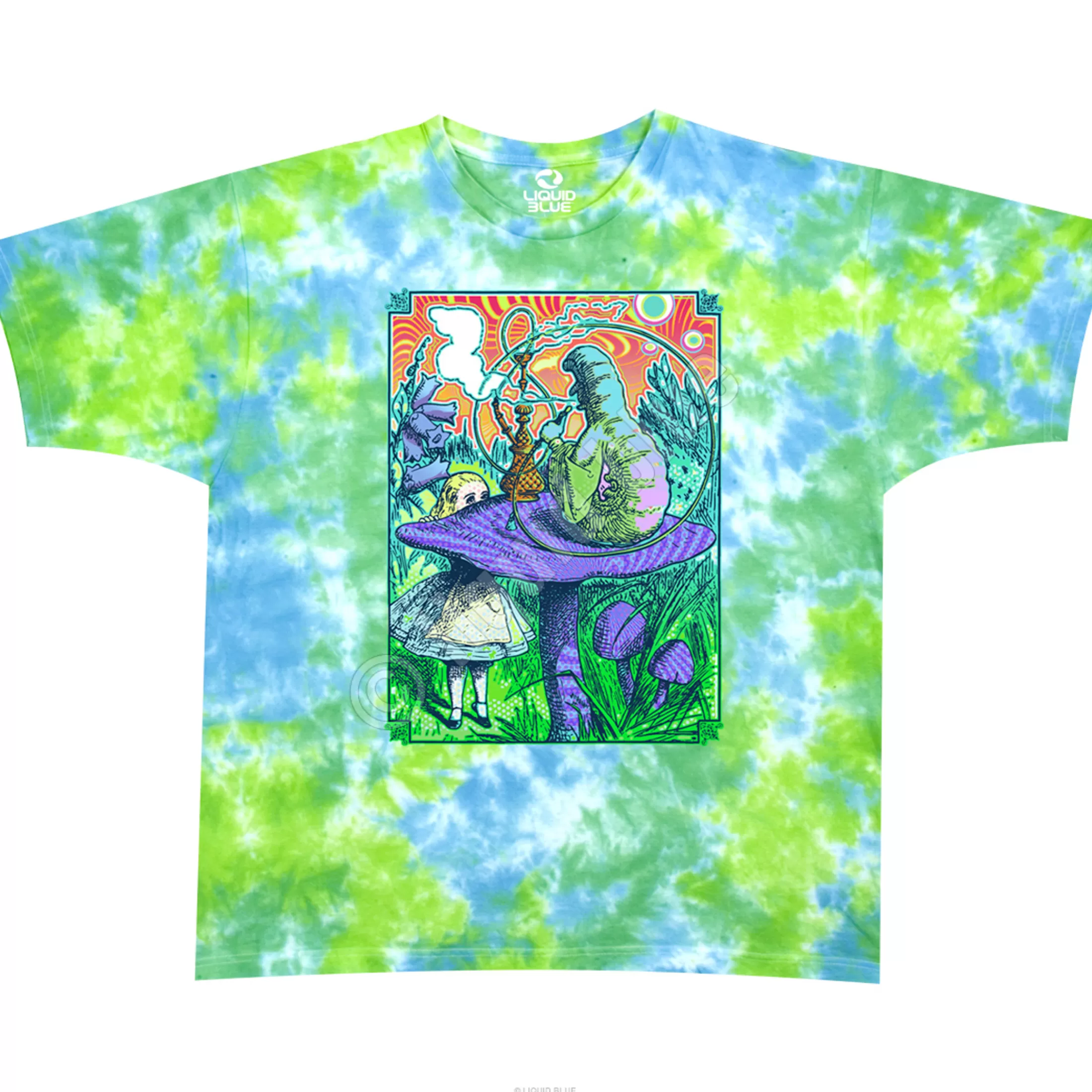 T-Shirt | Light Fantasy<Liquid Blue Wonderland Tie-Dye T-Shirt