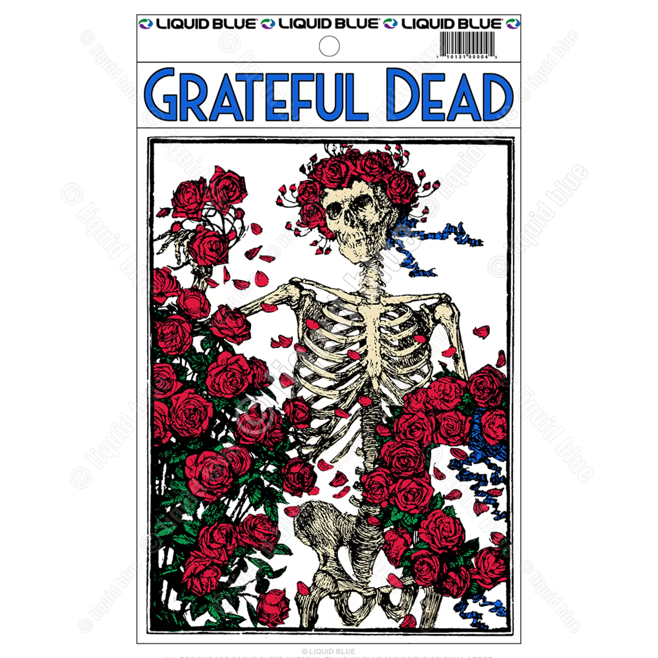 Grateful Dead | Classic<Liquid Blue Woodcut Sticker