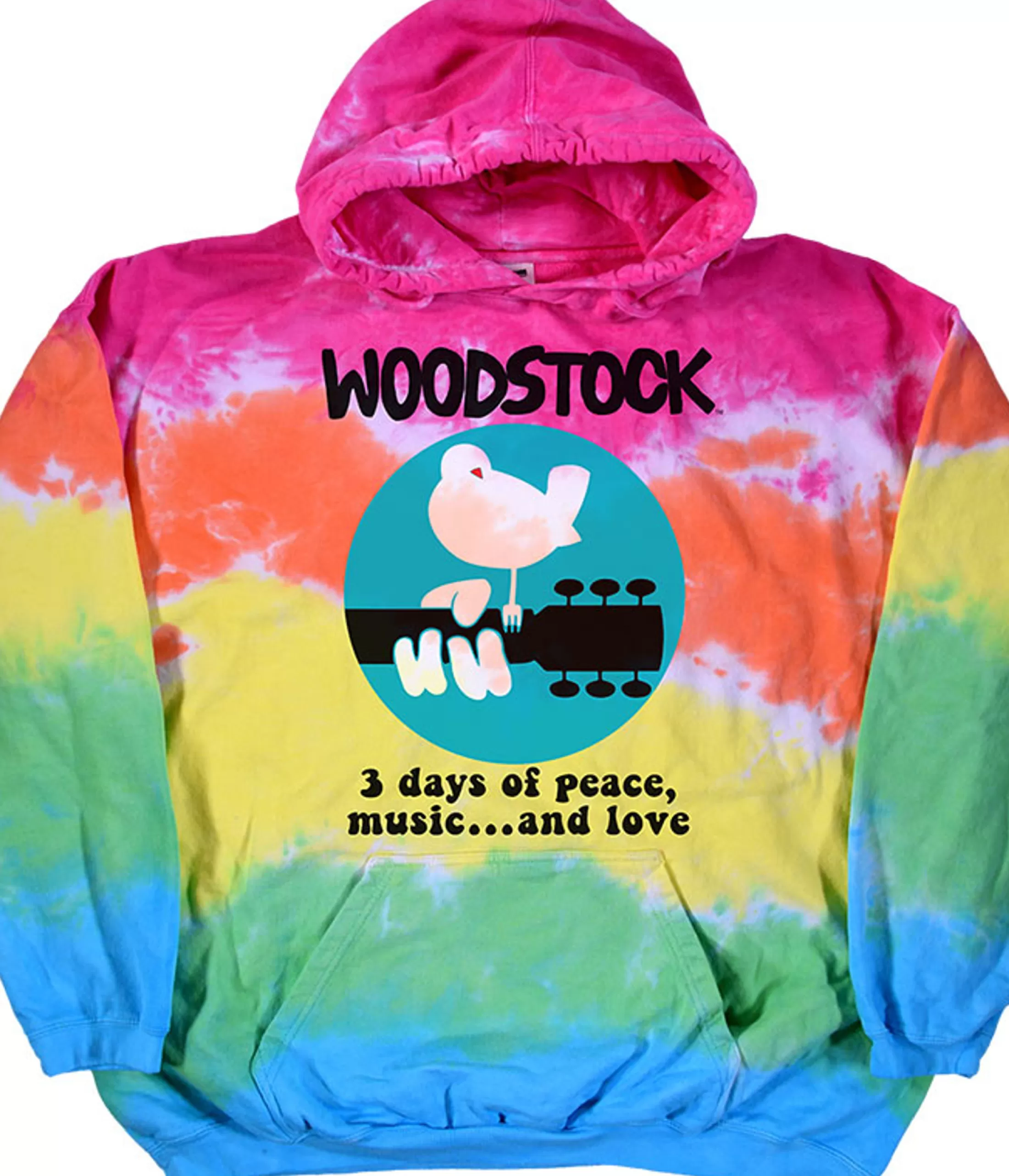 Hoodie | Woodstock<Liquid Blue Woodstock Banded Tie-Dye Hoodie