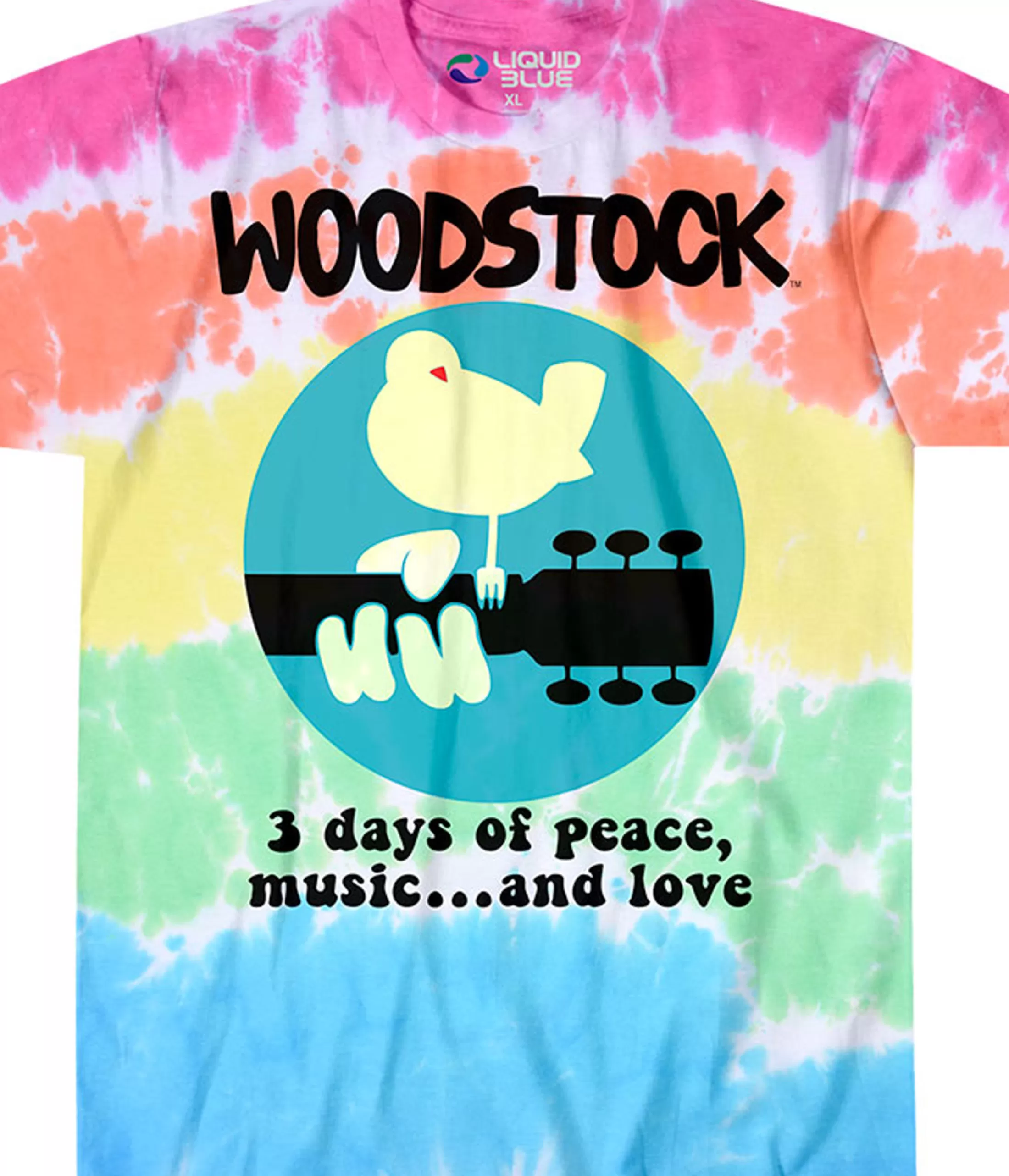 T-Shirt | Woodstock<Liquid Blue Woodstock Banded Tie-Dye T-Shirt