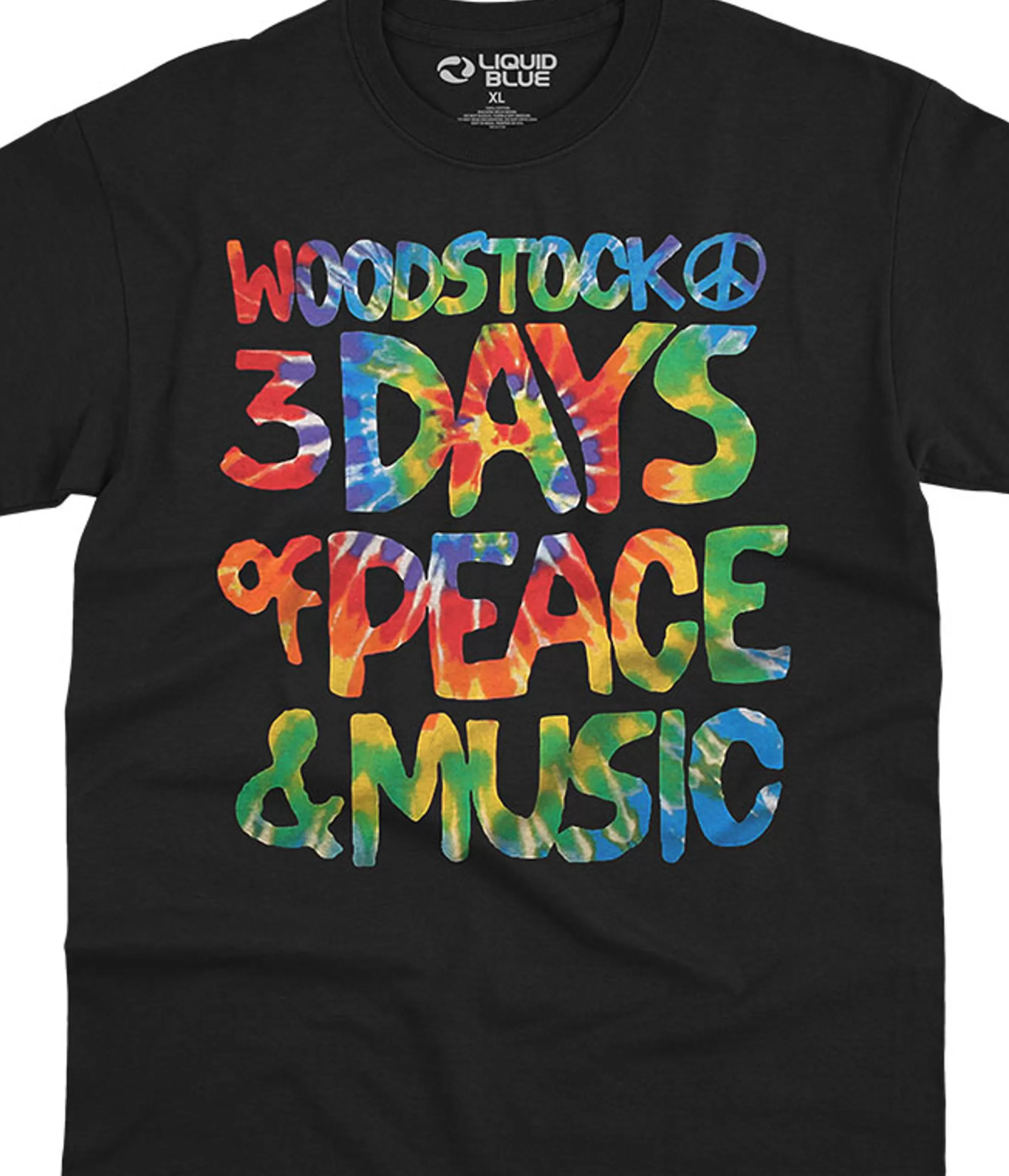 T-Shirt | Woodstock<Liquid Blue Woodstock Black T-Shirt