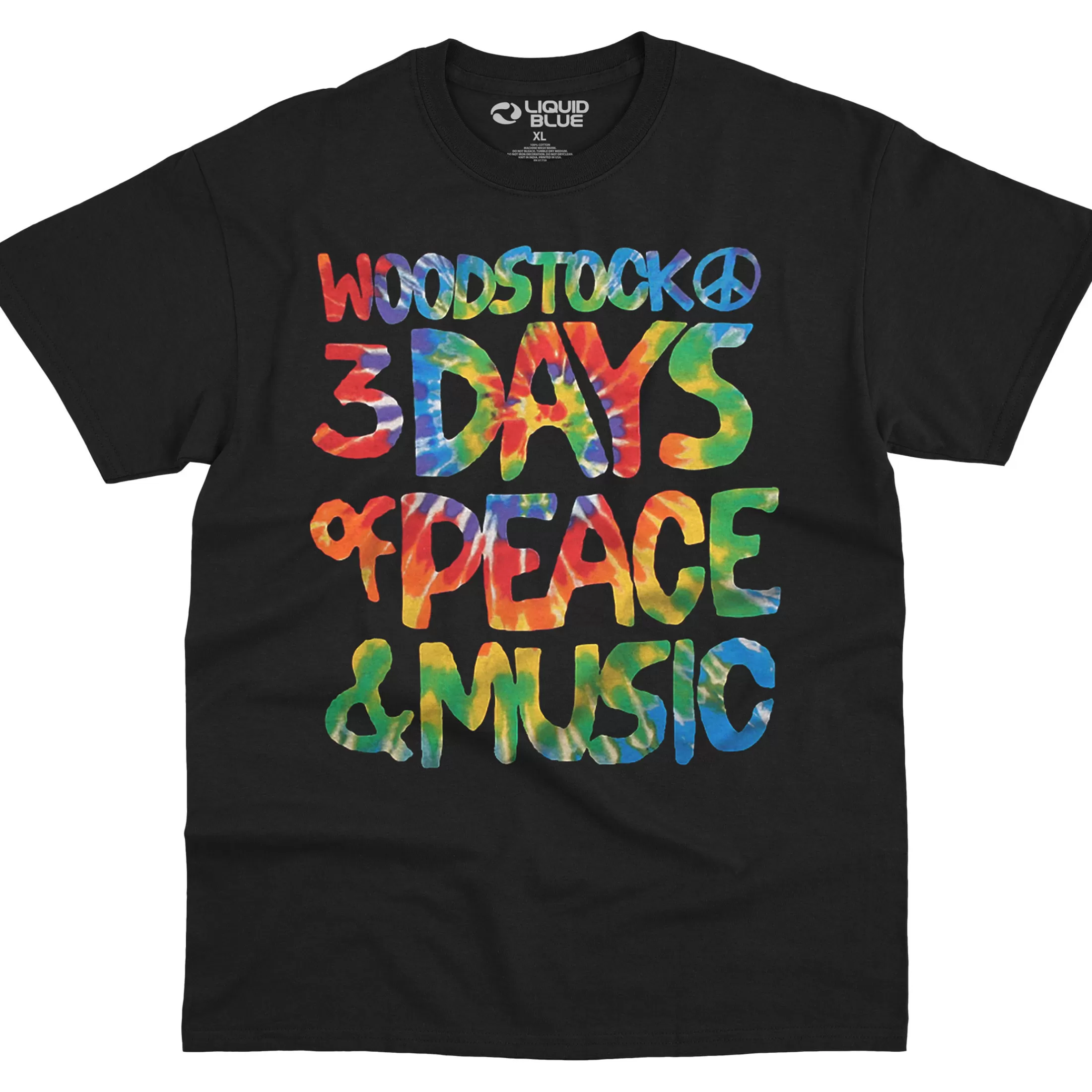 T-Shirt | Woodstock<Liquid Blue Woodstock Black T-Shirt