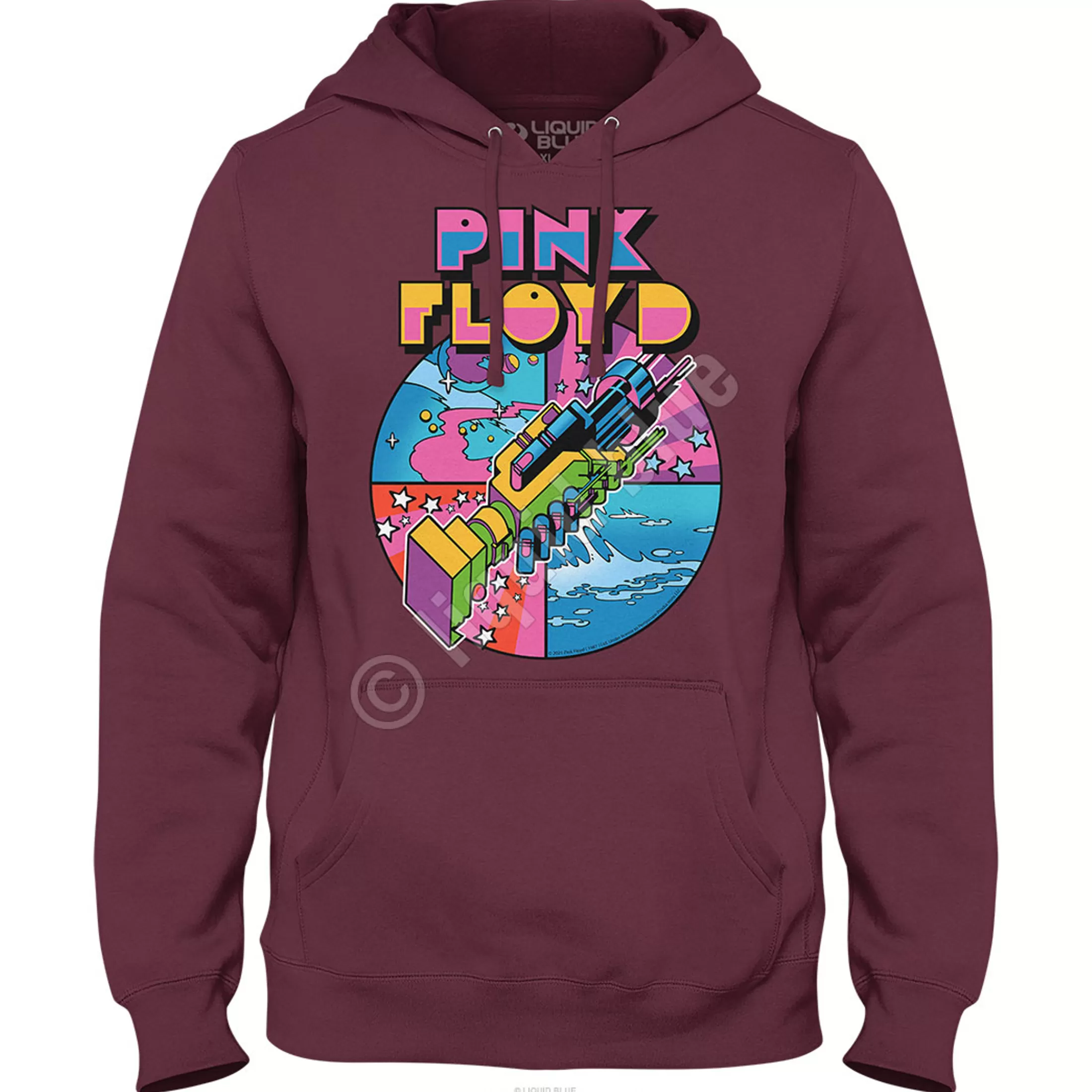 Hoodie | Pink Floyd<Liquid Blue WYWH Mod Hoodie